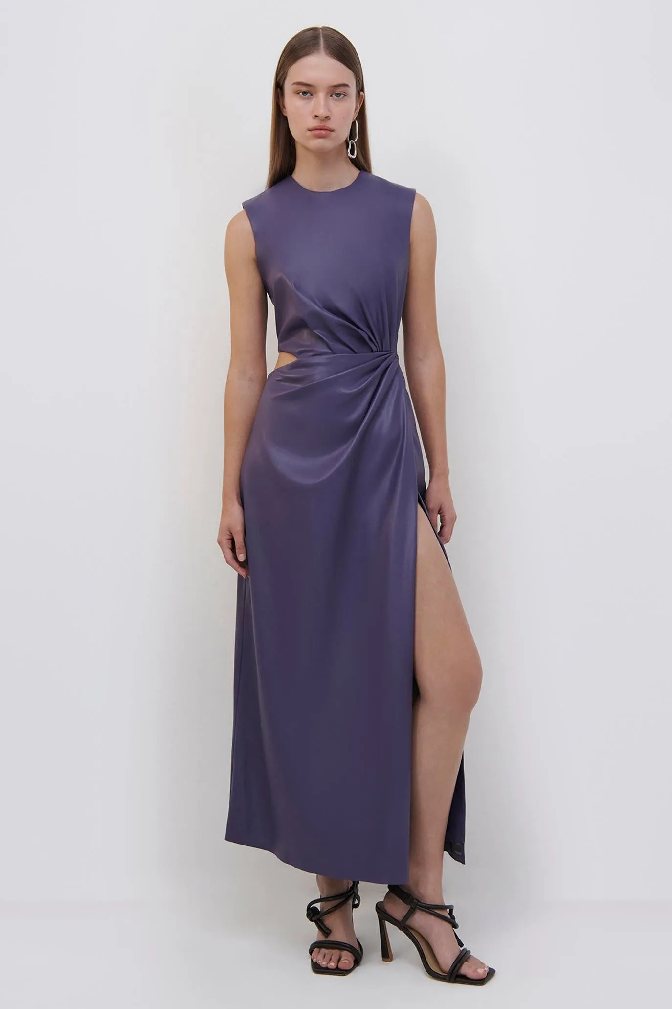 Toni Vegan Leather Midi Dress sold by Jonathan Simkhai product image thumbnail 4