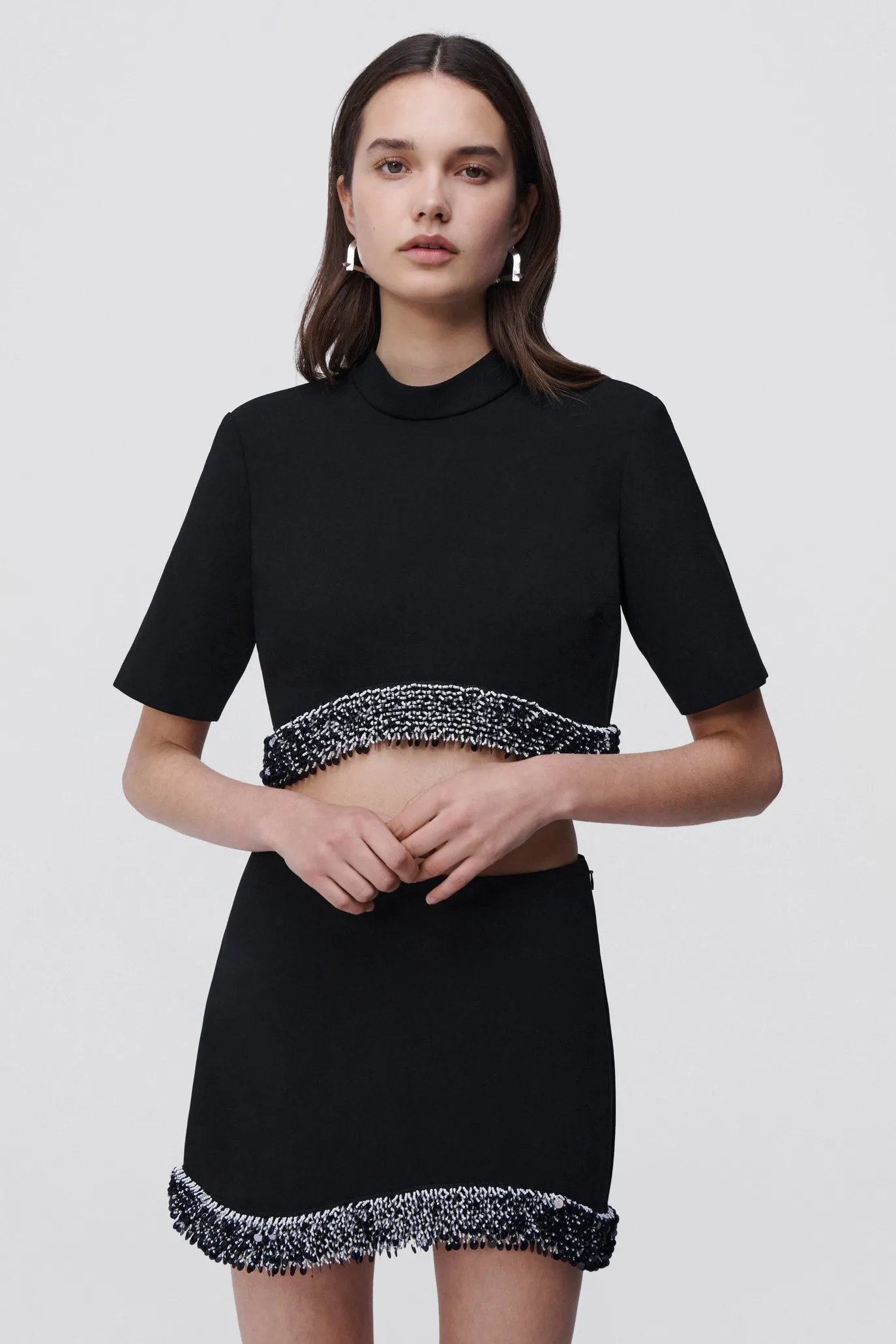 Dua Embellished Mini Skirt sold by Jonathan Simkhai product image thumbnail 4