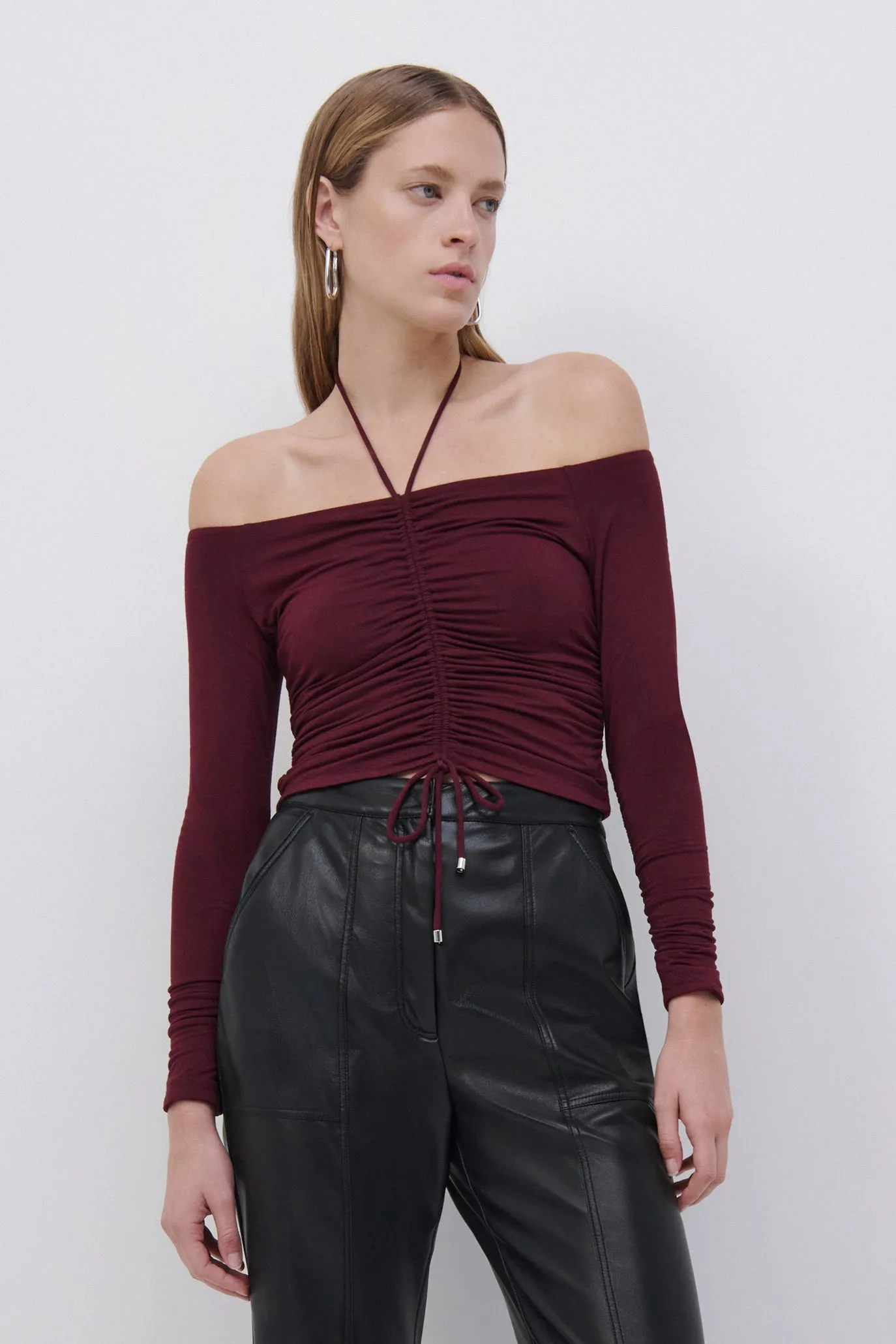 Alessa Matte Jersey Halter Top sold by Jonathan Simkhai product image thumbnail 4