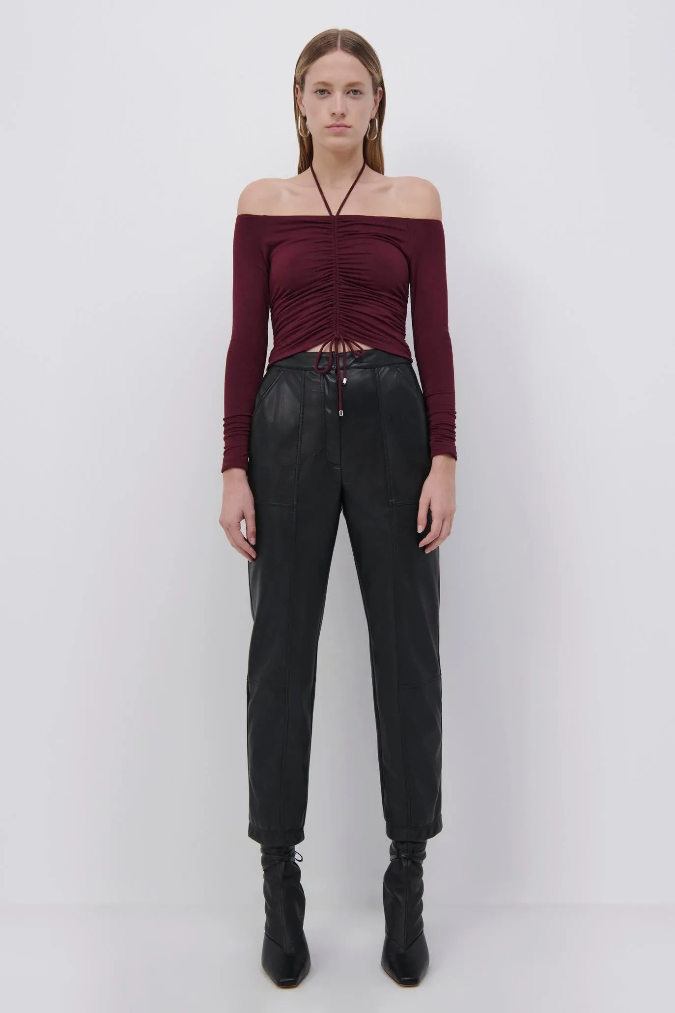 Alessa Matte Jersey Halter Top sold by Jonathan Simkhai product image thumbnail 3