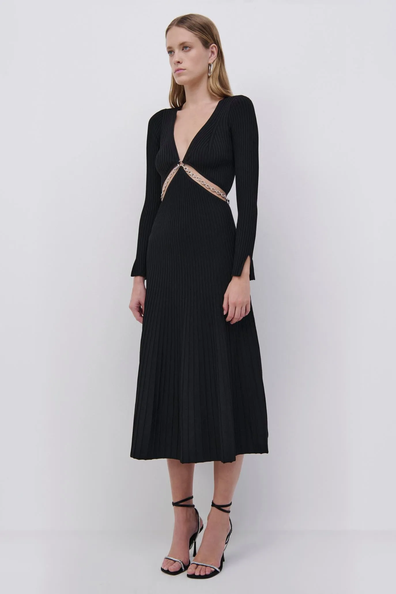 Kathryn Compact Rib Midi Dress sold by Jonathan Simkhai product image thumbnail 4