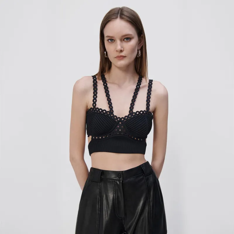 Liana Crochet Ring Bralette made by Jonathan Simkhai