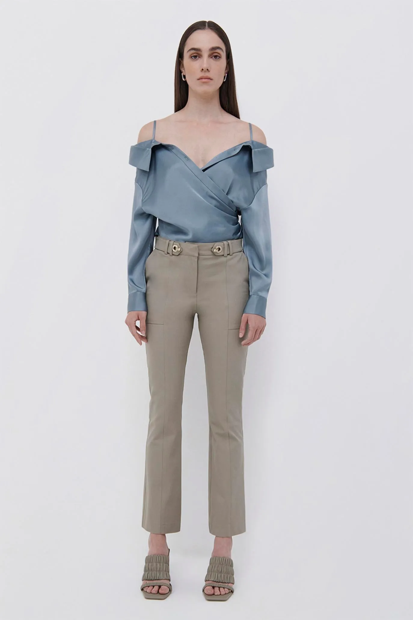Brooks Crop Flare Pant sold by Jonathan Simkhai product image thumbnail 4