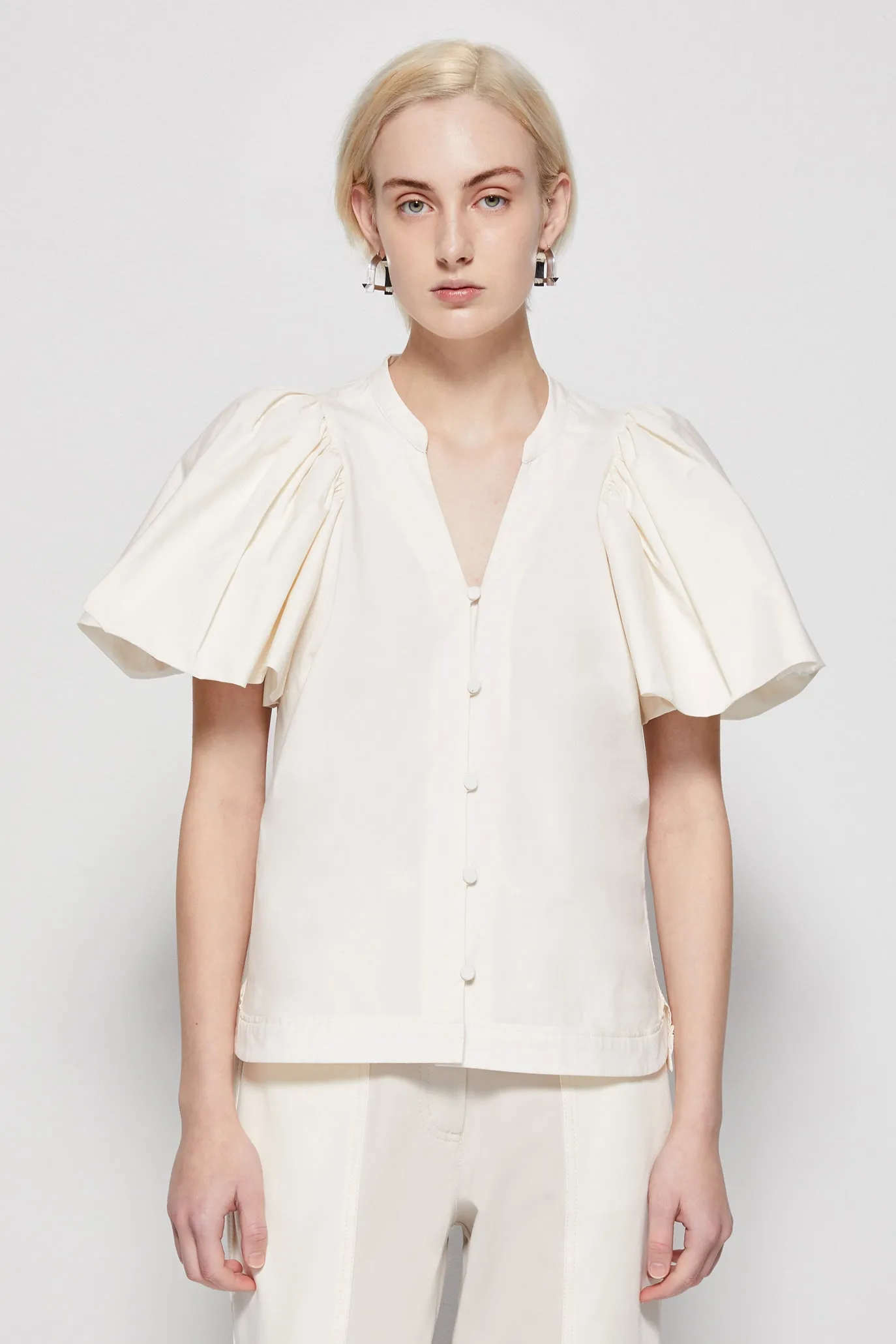 Hallie Poplin Top sold by Jonathan Simkhai