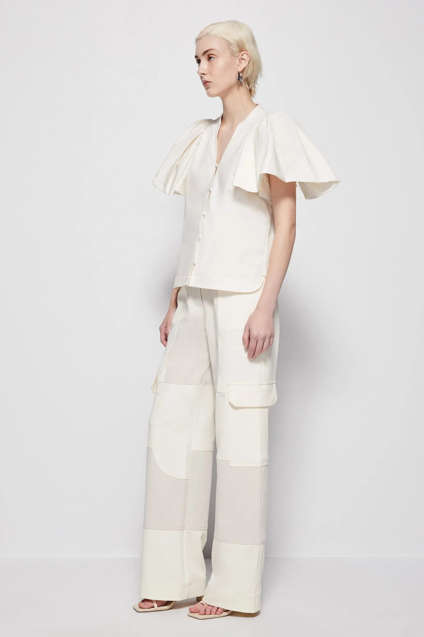 Hallie Poplin Top sold by Jonathan Simkhai product image thumbnail 4