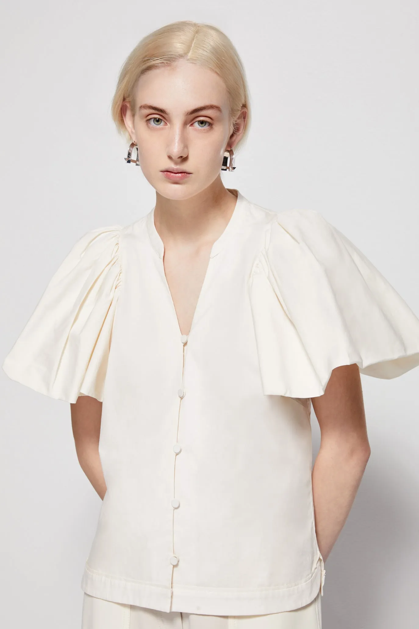 Hallie Poplin Top sold by Jonathan Simkhai product image thumbnail 3
