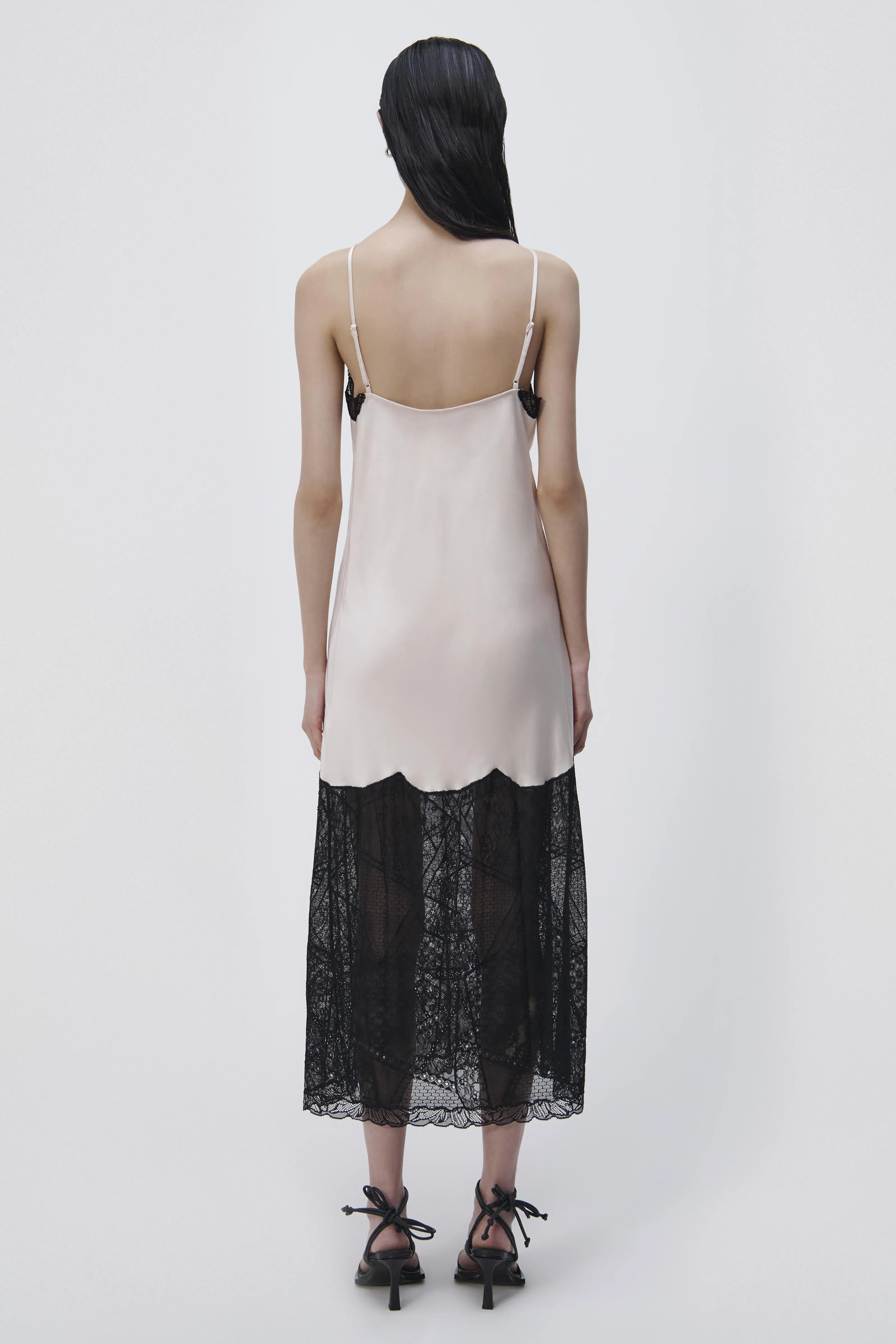 Trish Patchwork Lace Midi Slip Dress sold by Jonathan Simkhai product image thumbnail 5