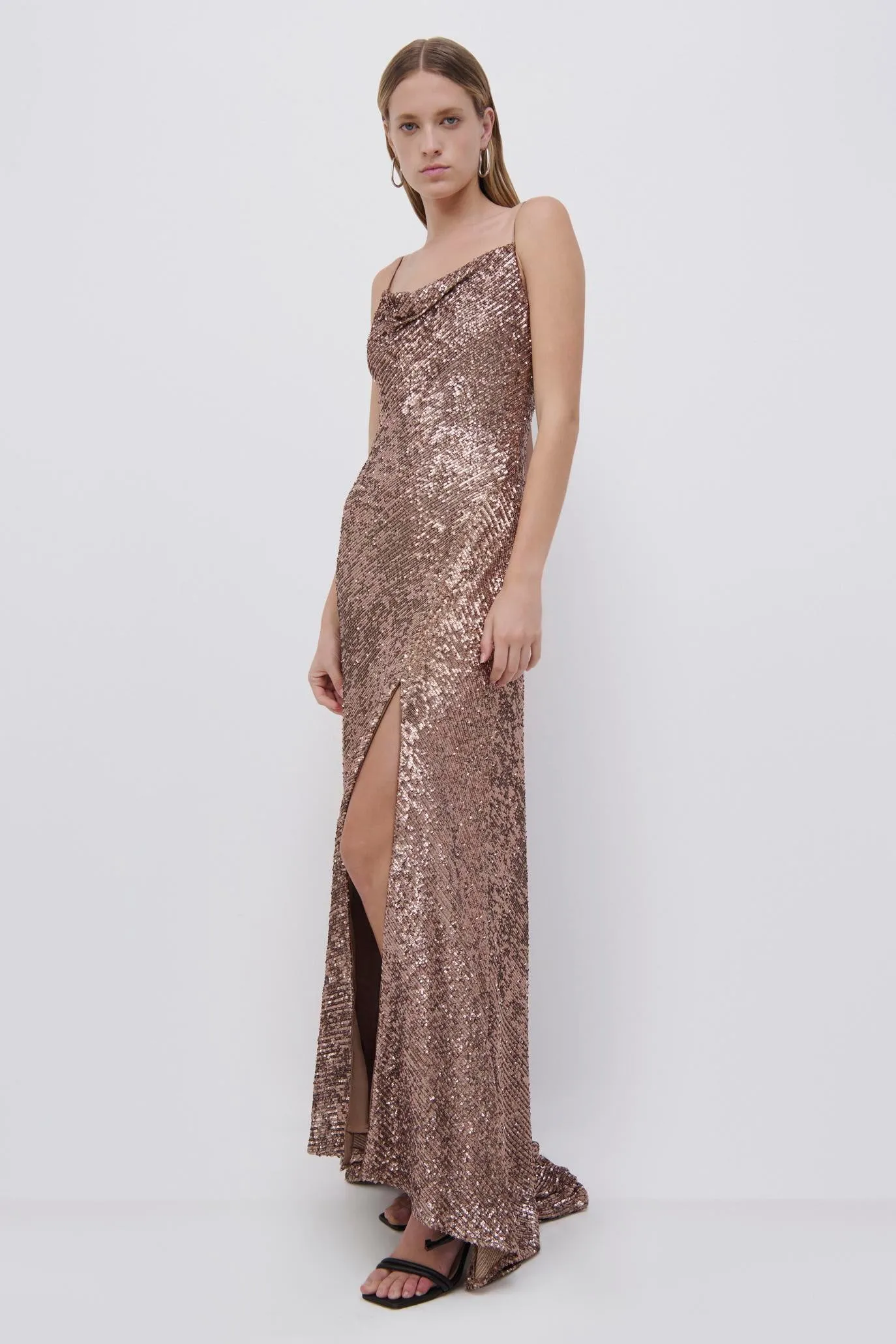 Finley Hammered Sequin Gown sold by Jonathan Simkhai product image thumbnail 2