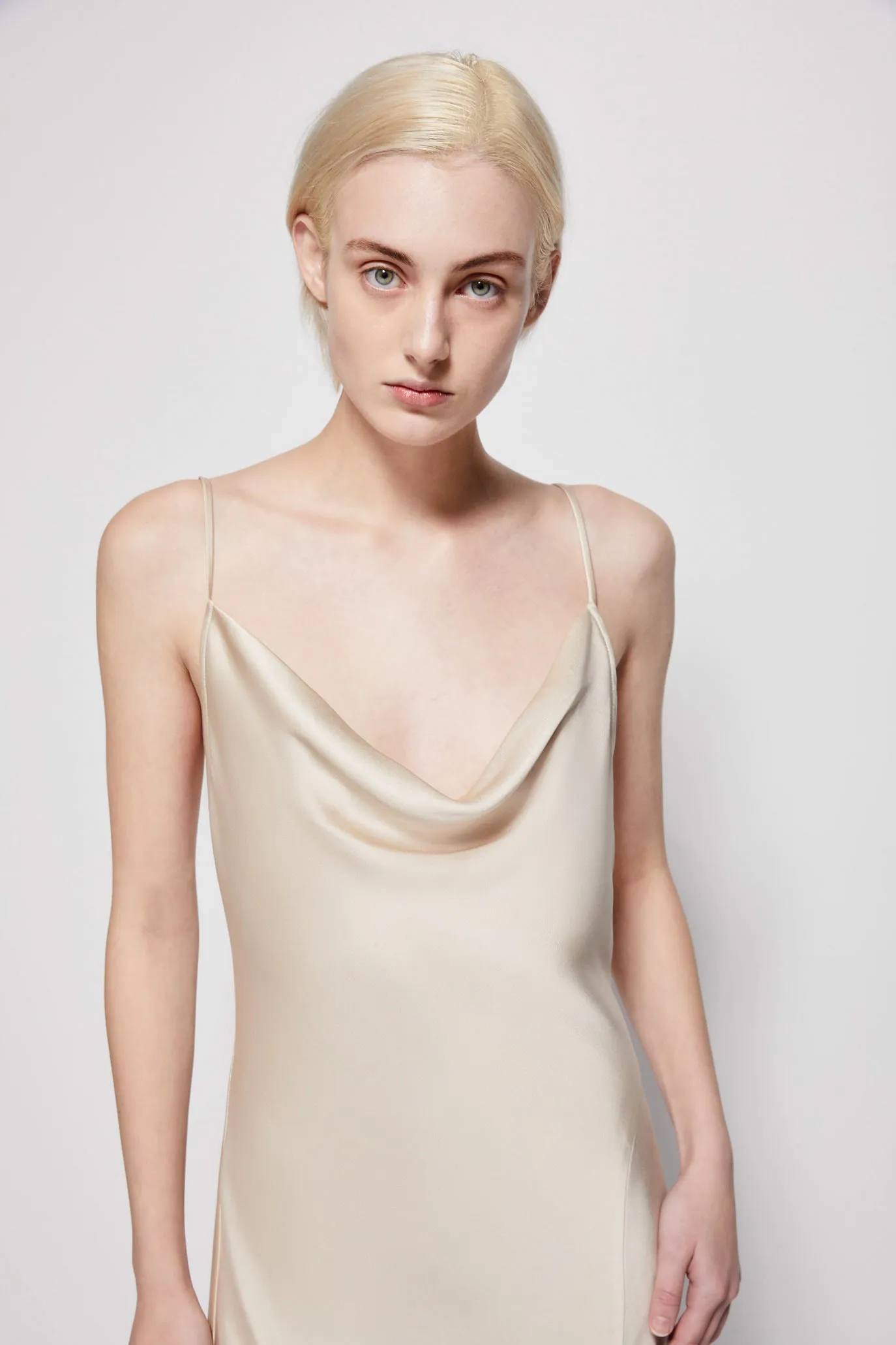 Nellie Satin Slip Dress sold by Jonathan Simkhai product image thumbnail 4