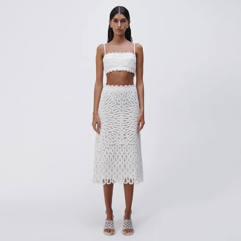 Sally Crochet Midi Skirt sold by Jonathan Simkhai