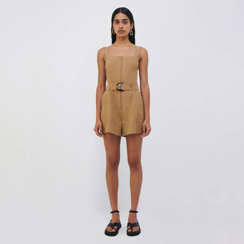 Marin Linen Romper sold by Jonathan Simkhai