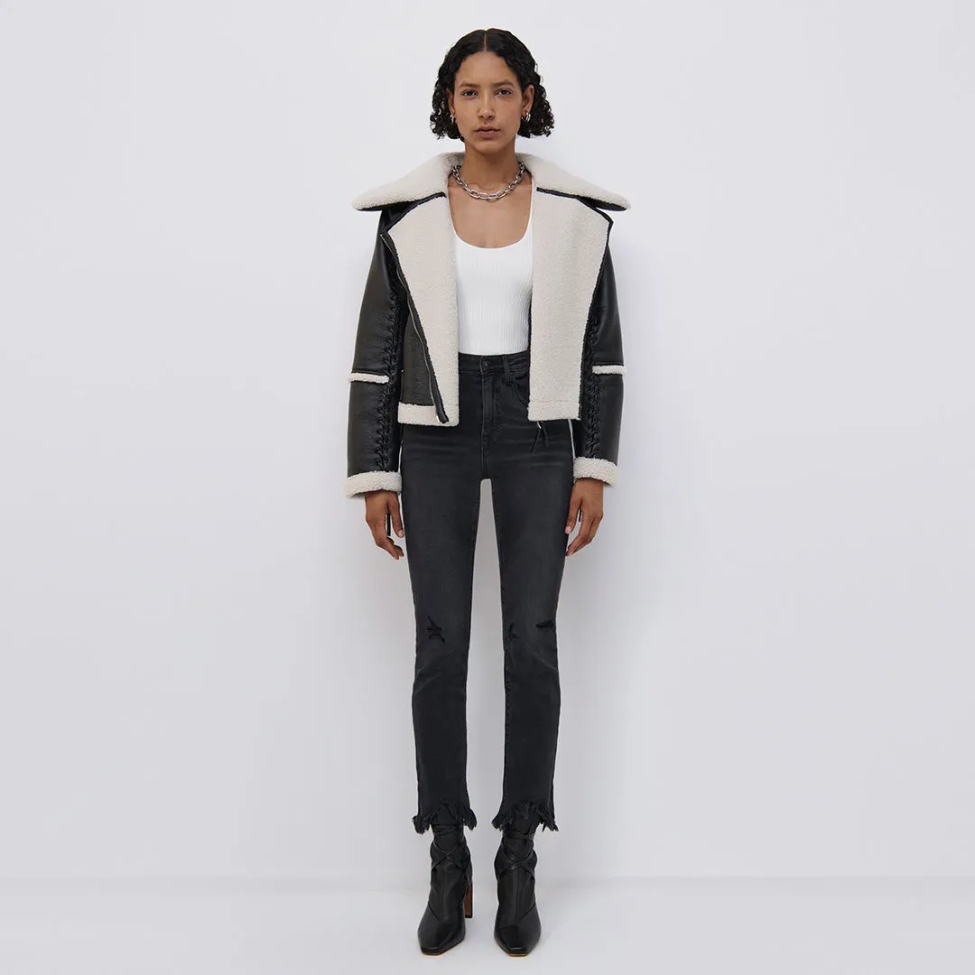 Corinne Vegan Sherpa Jacket sold by Jonathan Simkhai