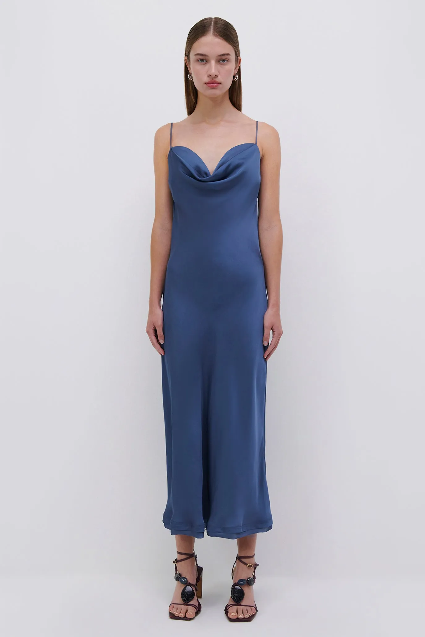 Irina Satin Slip Dress sold by Jonathan Simkhai product image thumbnail 4
