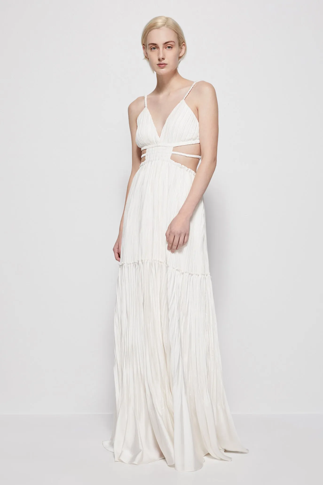 Liz Pleated Gown sold by Jonathan Simkhai product image thumbnail 3