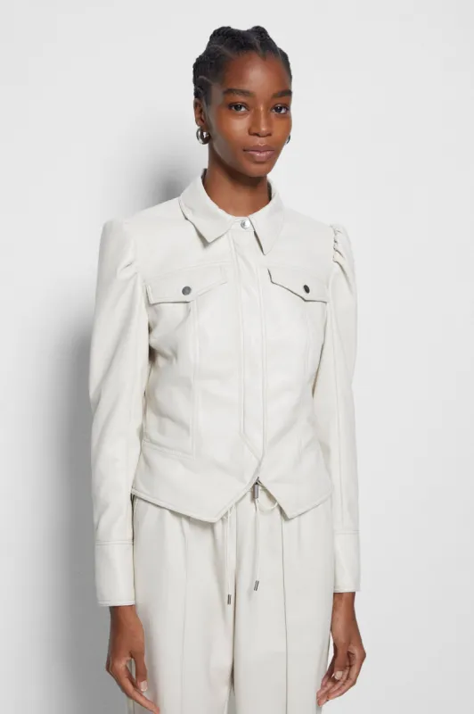 Wyatt Vegan Leather Jacket made by Jonathan Simkhai