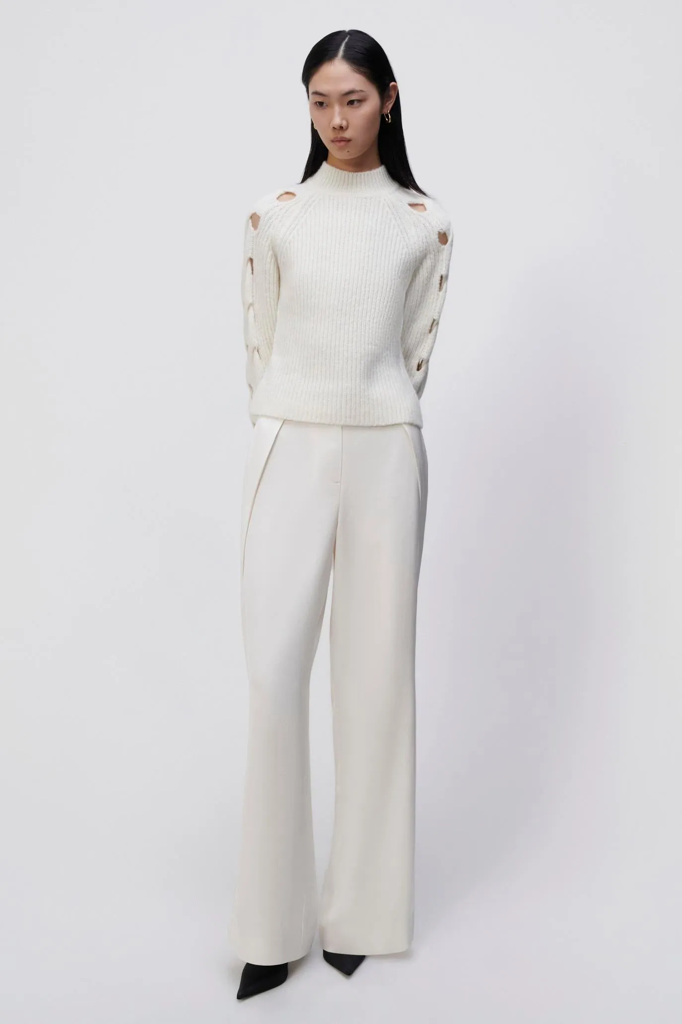 Montrose Alpaca Cable Turtleneck Pullover sold by Jonathan Simkhai product image thumbnail 3