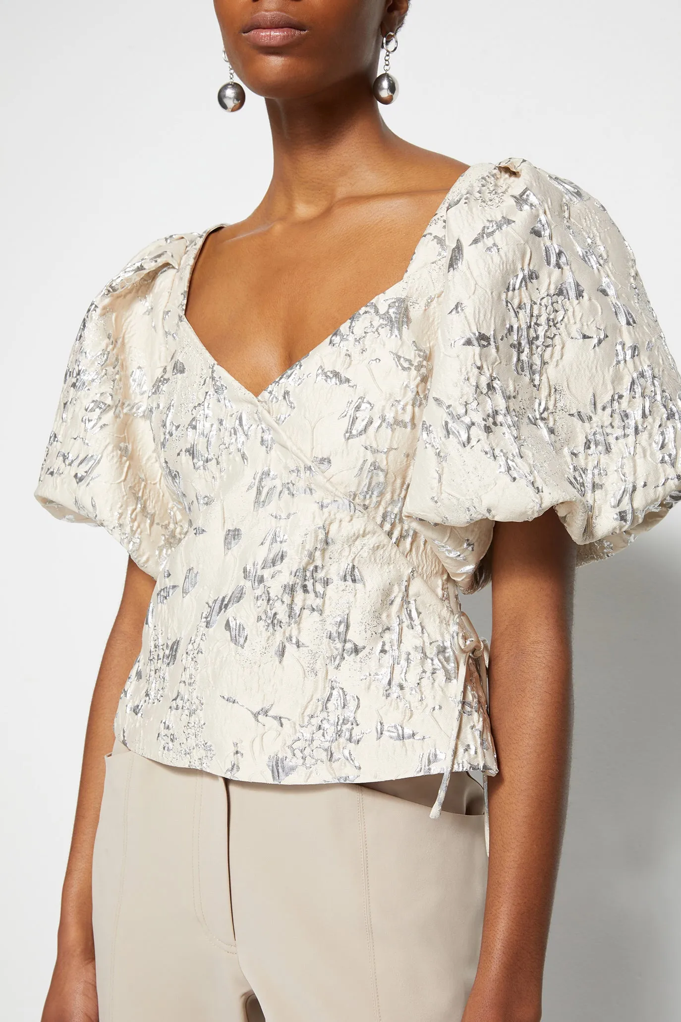 Taylor Metallic Top sold by Jonathan Simkhai product image thumbnail 4