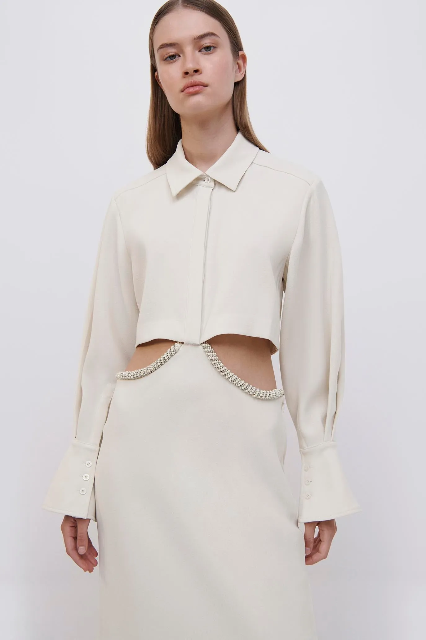 Nikki Diamante Midi Dress sold by Jonathan Simkhai product image thumbnail 3