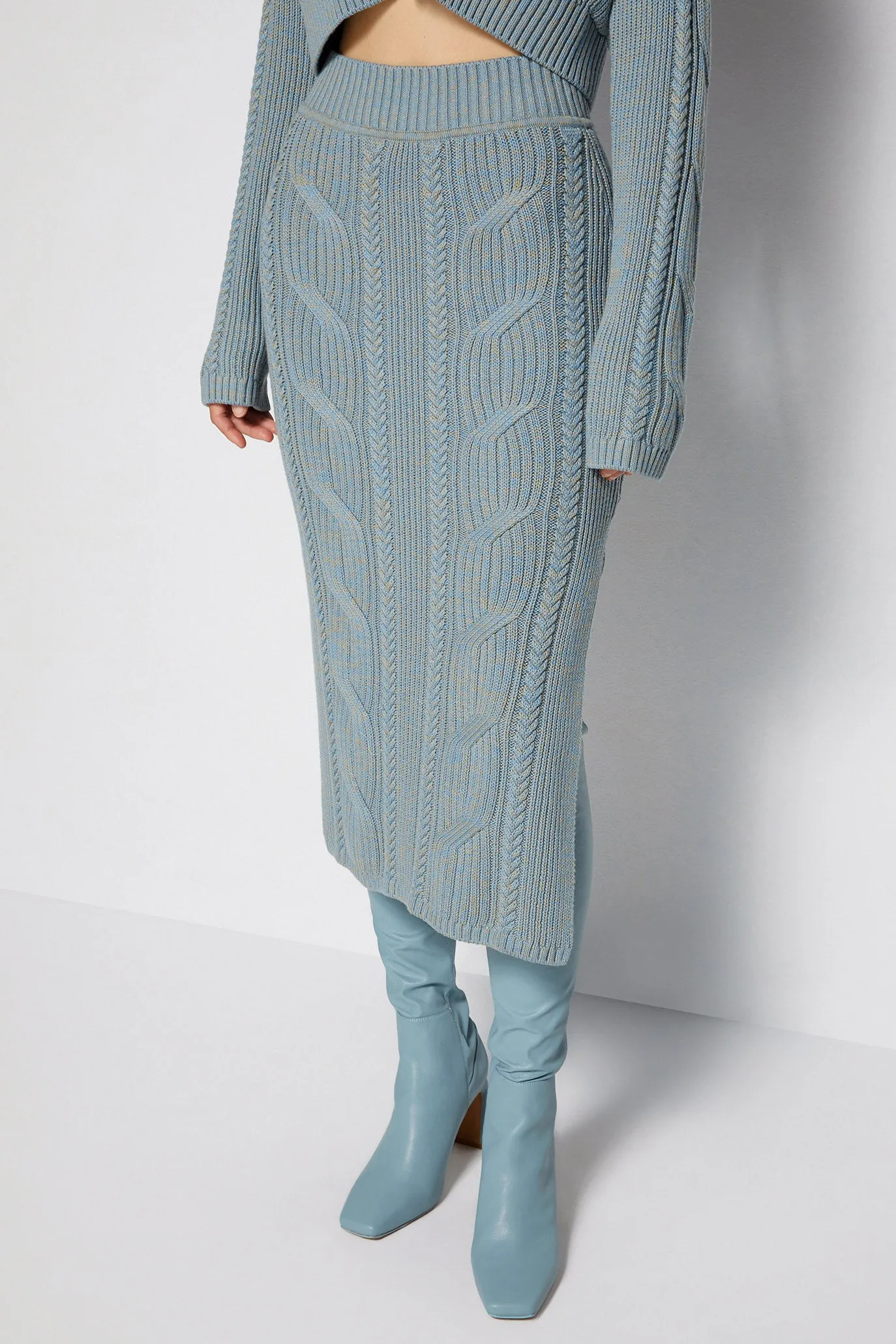 Natalia Cable Knit Midi Dress sold by Jonathan Simkhai product image thumbnail 4