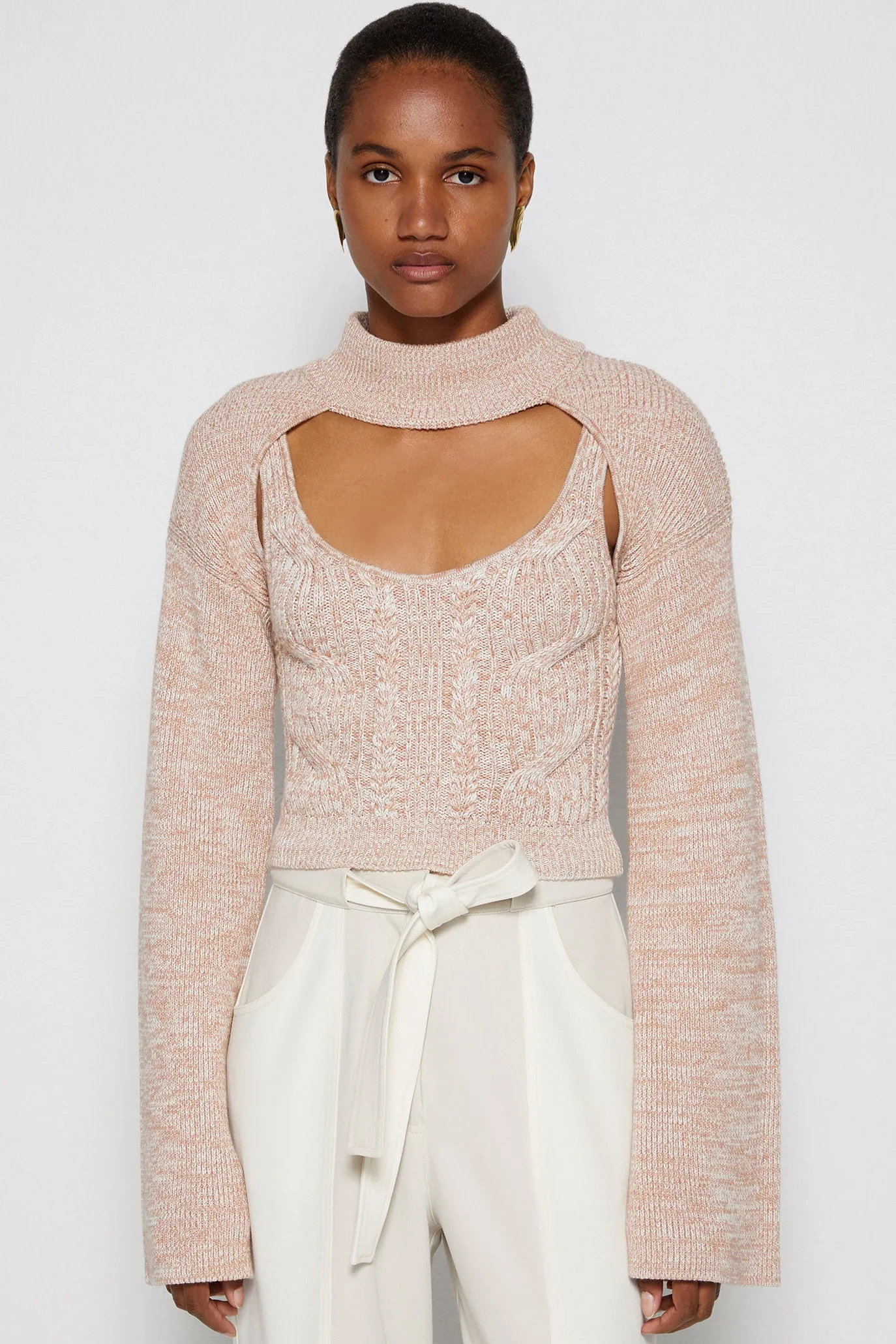 Nicole Mockneck Pullover sold by Jonathan Simkhai