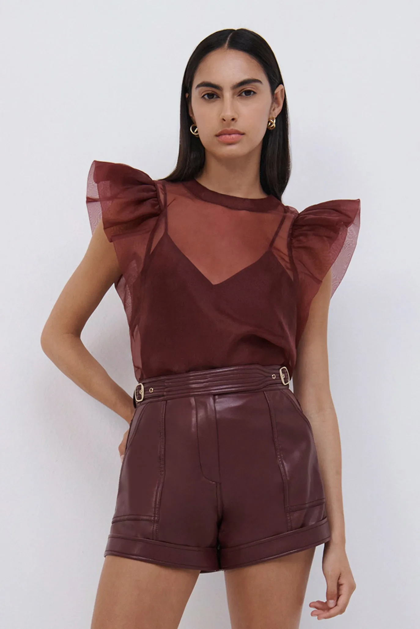 Corina Organza Ruffle Top sold by Jonathan Simkhai product image thumbnail 2
