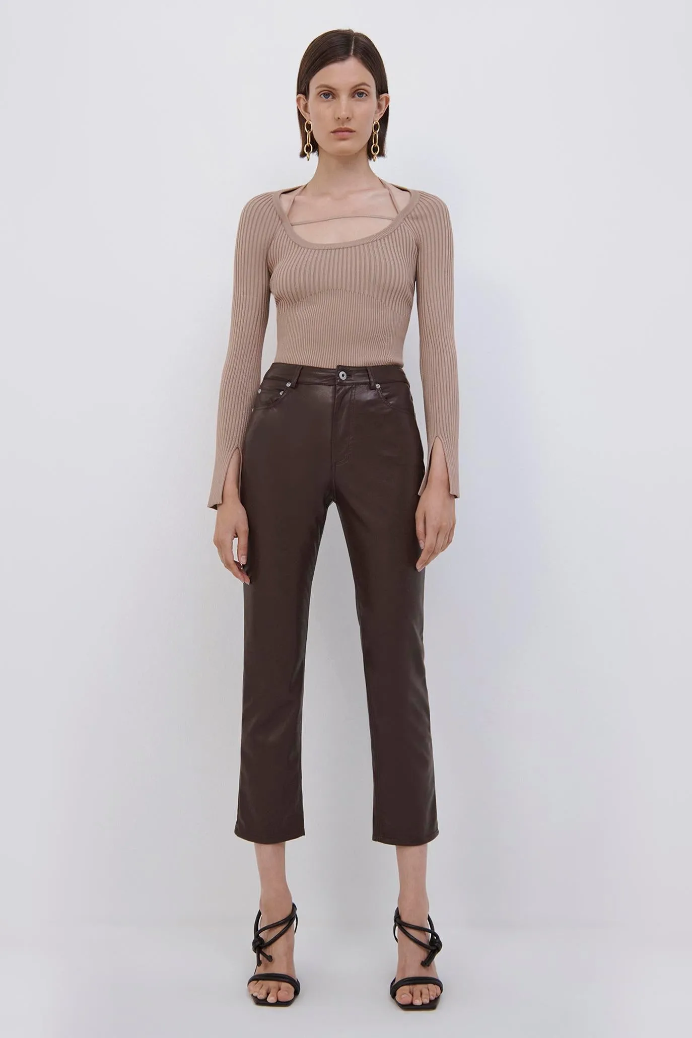 River Vegan Leather Pant sold by Jonathan Simkhai product image thumbnail 4