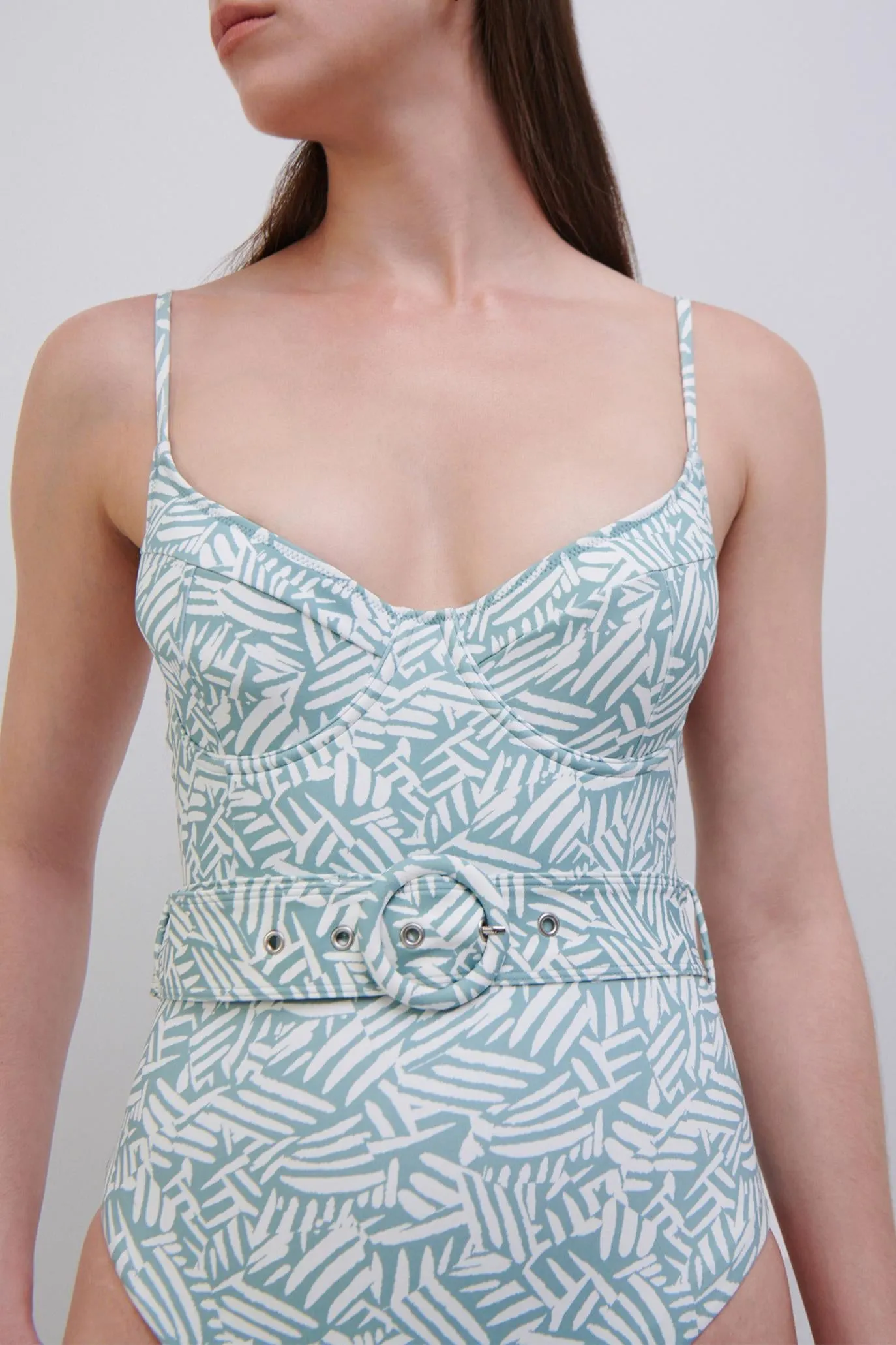 Noa Belted Swim One Piece sold by Jonathan Simkhai product image thumbnail 3