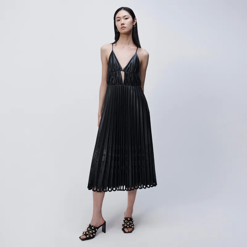 Alpine Vegan Leather Midi Dress sold by Jonathan Simkhai