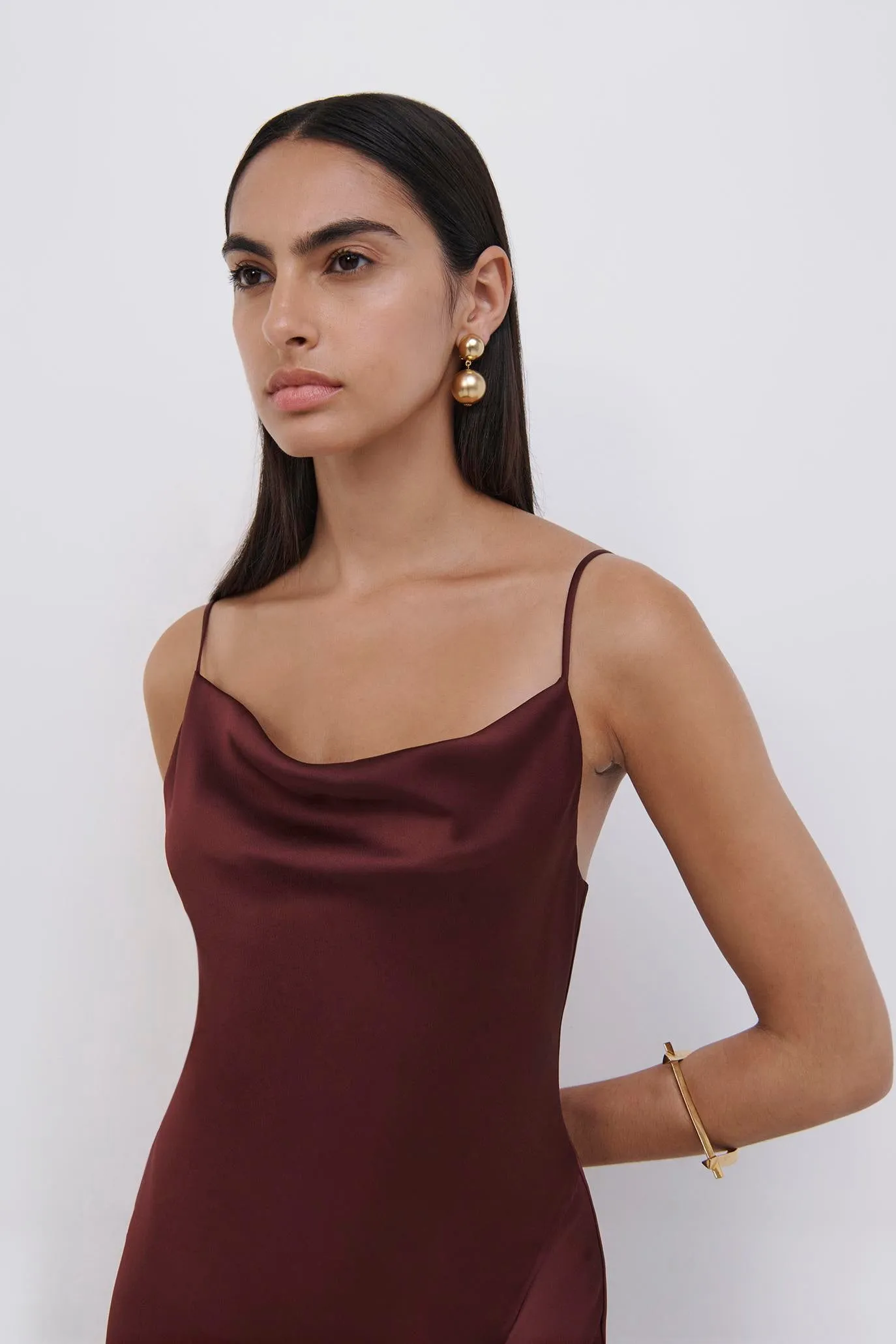 Finley Satin Slip Gown sold by Jonathan Simkhai product image thumbnail 3