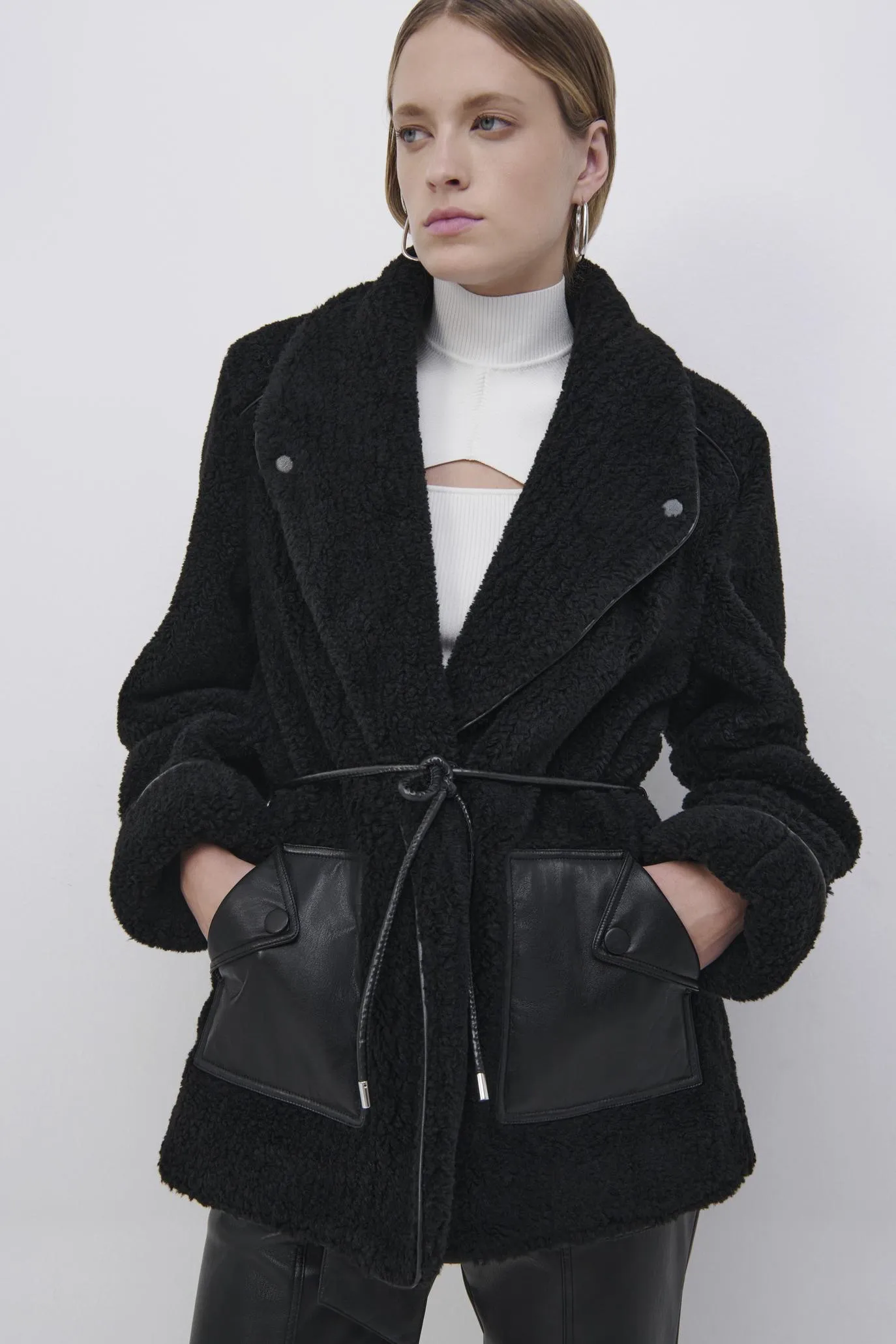 Kimia Recycled Fleece Jacket sold by Jonathan Simkhai product image thumbnail 3