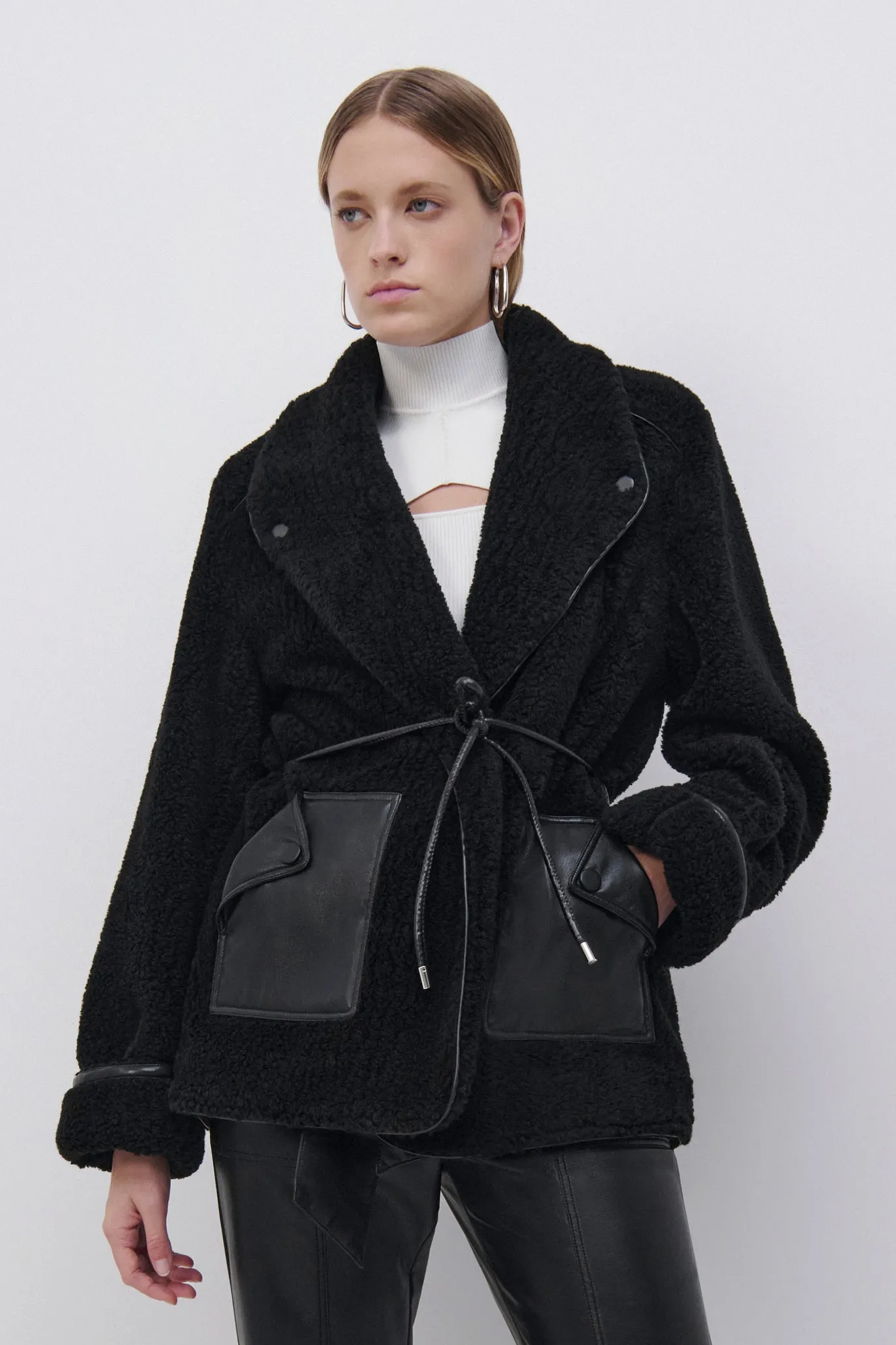 Kimia Recycled Fleece Jacket sold by Jonathan Simkhai product image thumbnail 2