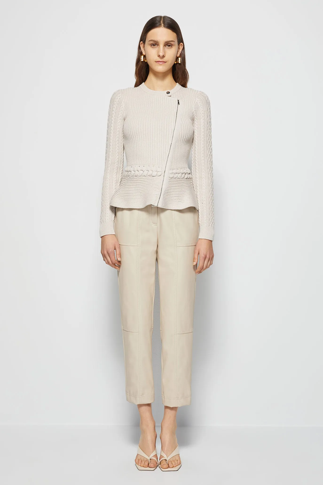 Signature Andi Peplum Jacket sold by Jonathan Simkhai product image thumbnail 3