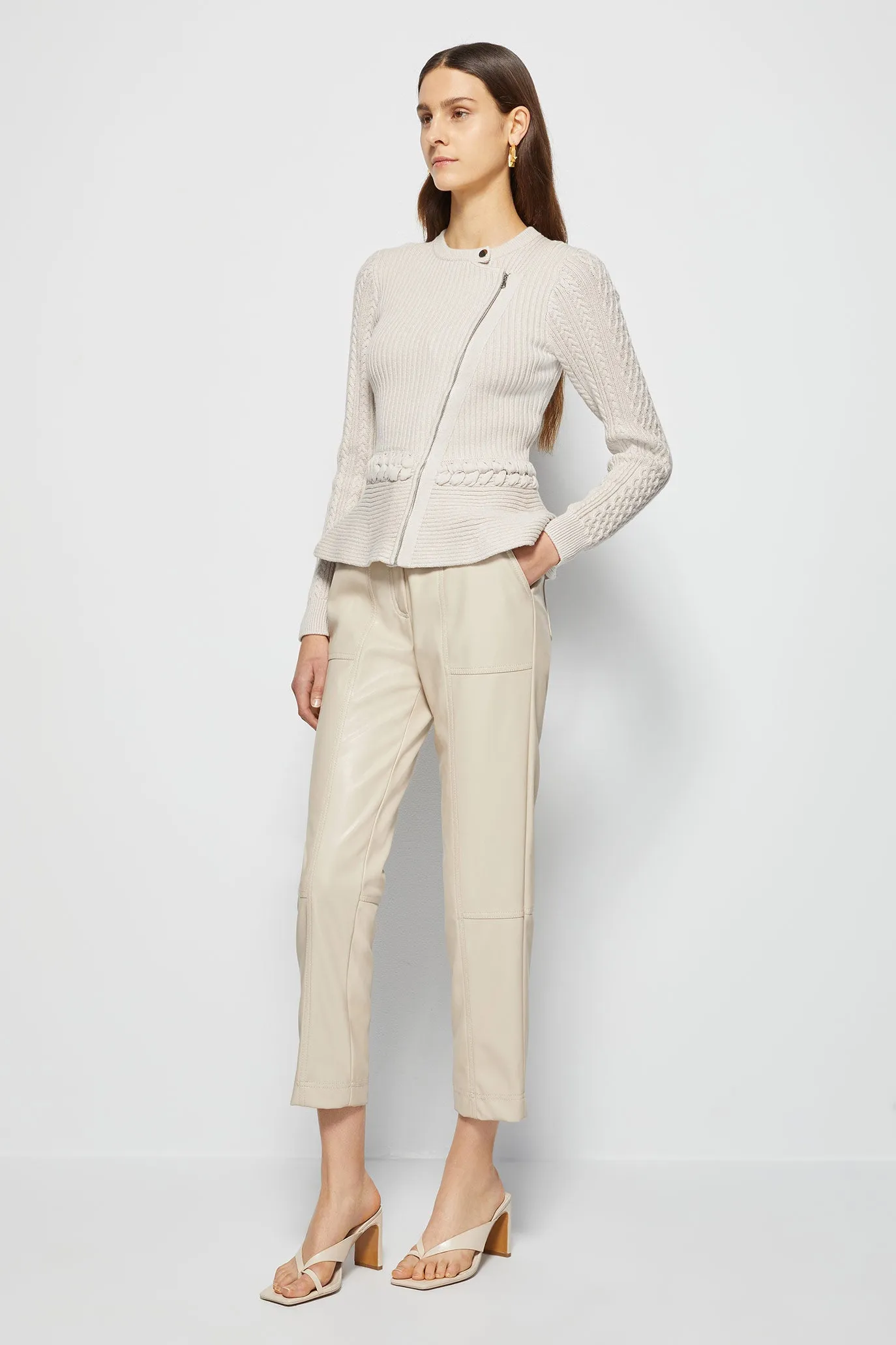 Signature Andi Peplum Jacket sold by Jonathan Simkhai product image thumbnail 4