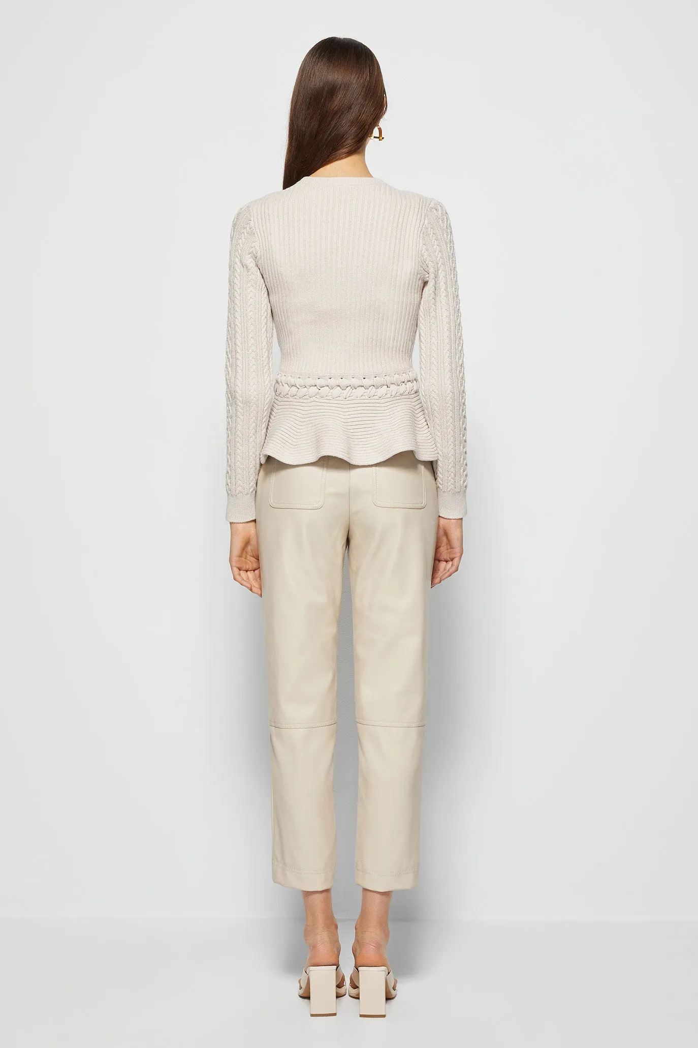 Signature Andi Peplum Jacket sold by Jonathan Simkhai product image thumbnail 5