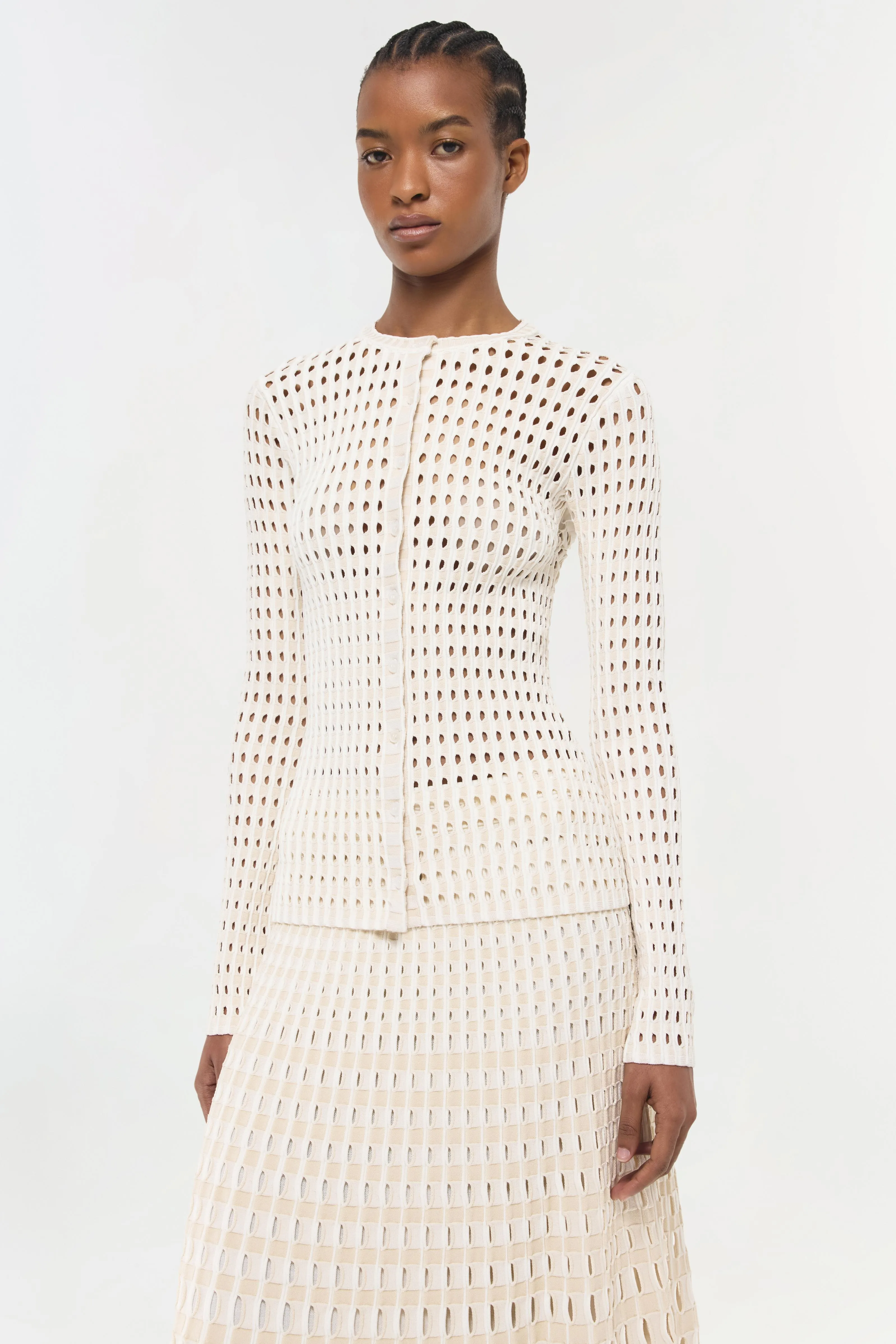 Gracen Knit Cardigan sold by Jonathan Simkhai