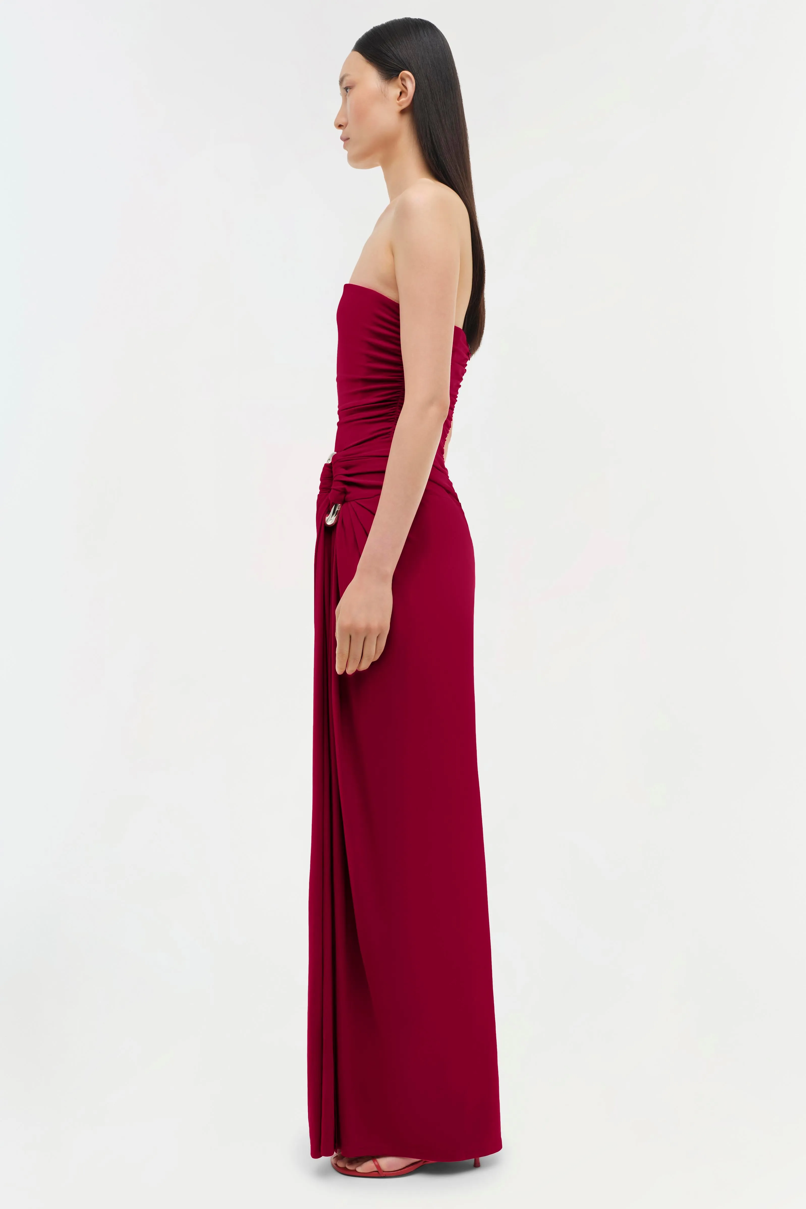 Emma Strapless Jersey Gown sold by Jonathan Simkhai product image thumbnail 3