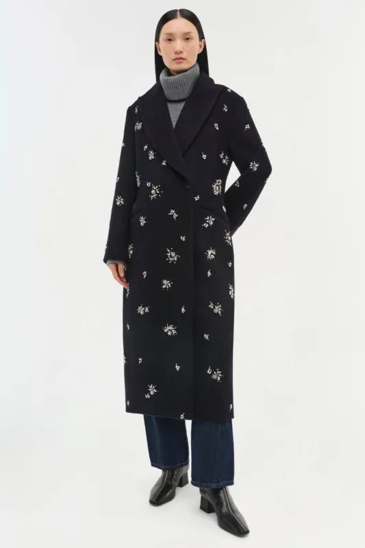 Gianni Embellished Wool Coat sold by Jonathan Simkhai