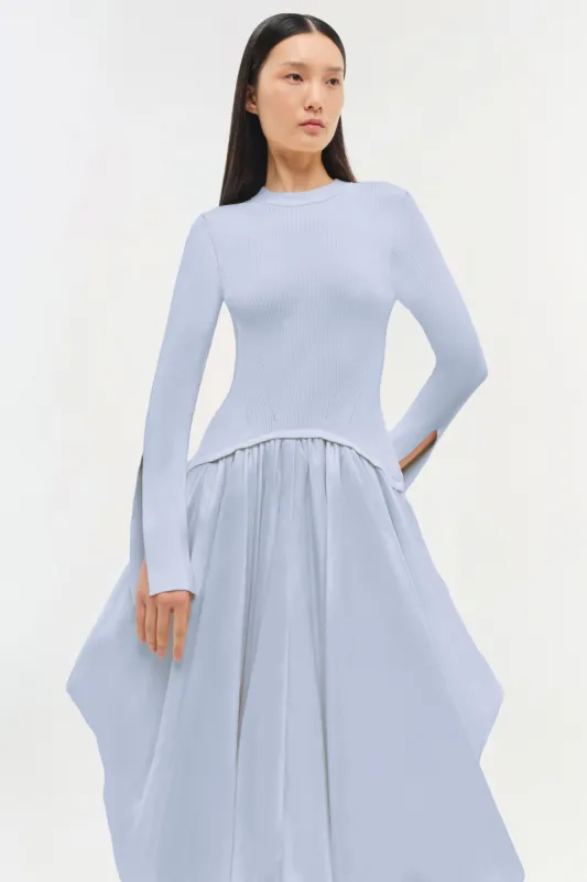 Kenlie Taffeta Knit Midi Dress sold by Jonathan Simkhai