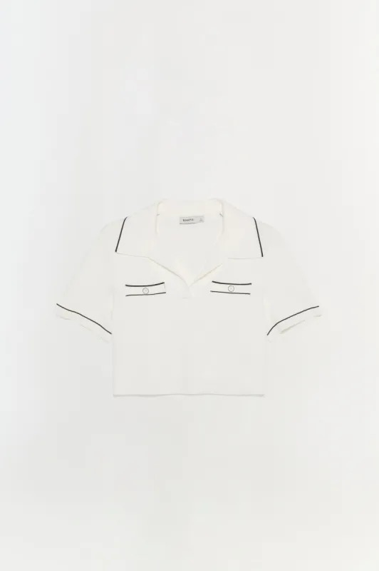 Margaret Knit Polo sold by Jonathan Simkhai