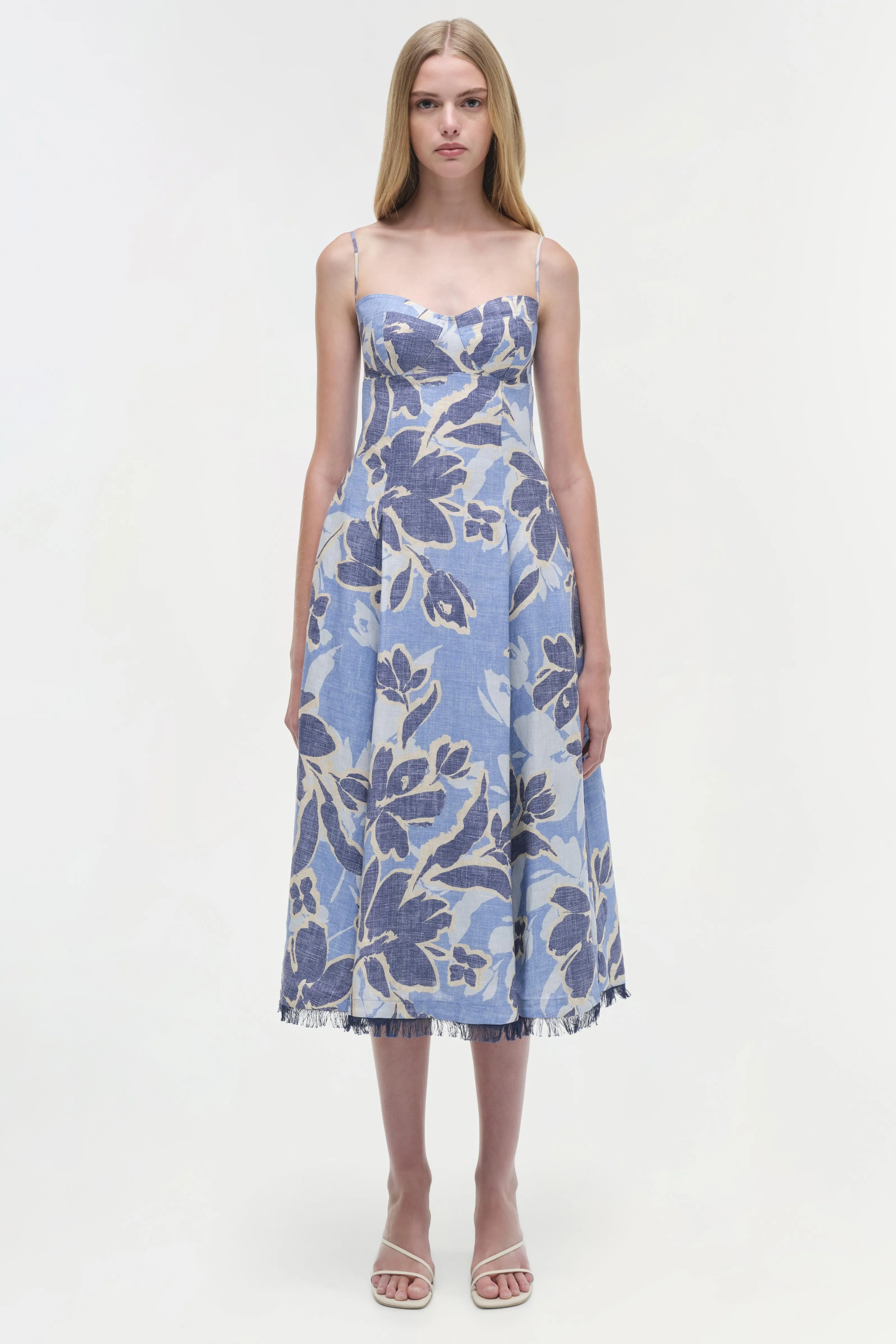 Analise Linen Midi Dress sold by Jonathan Simkhai product image thumbnail 5