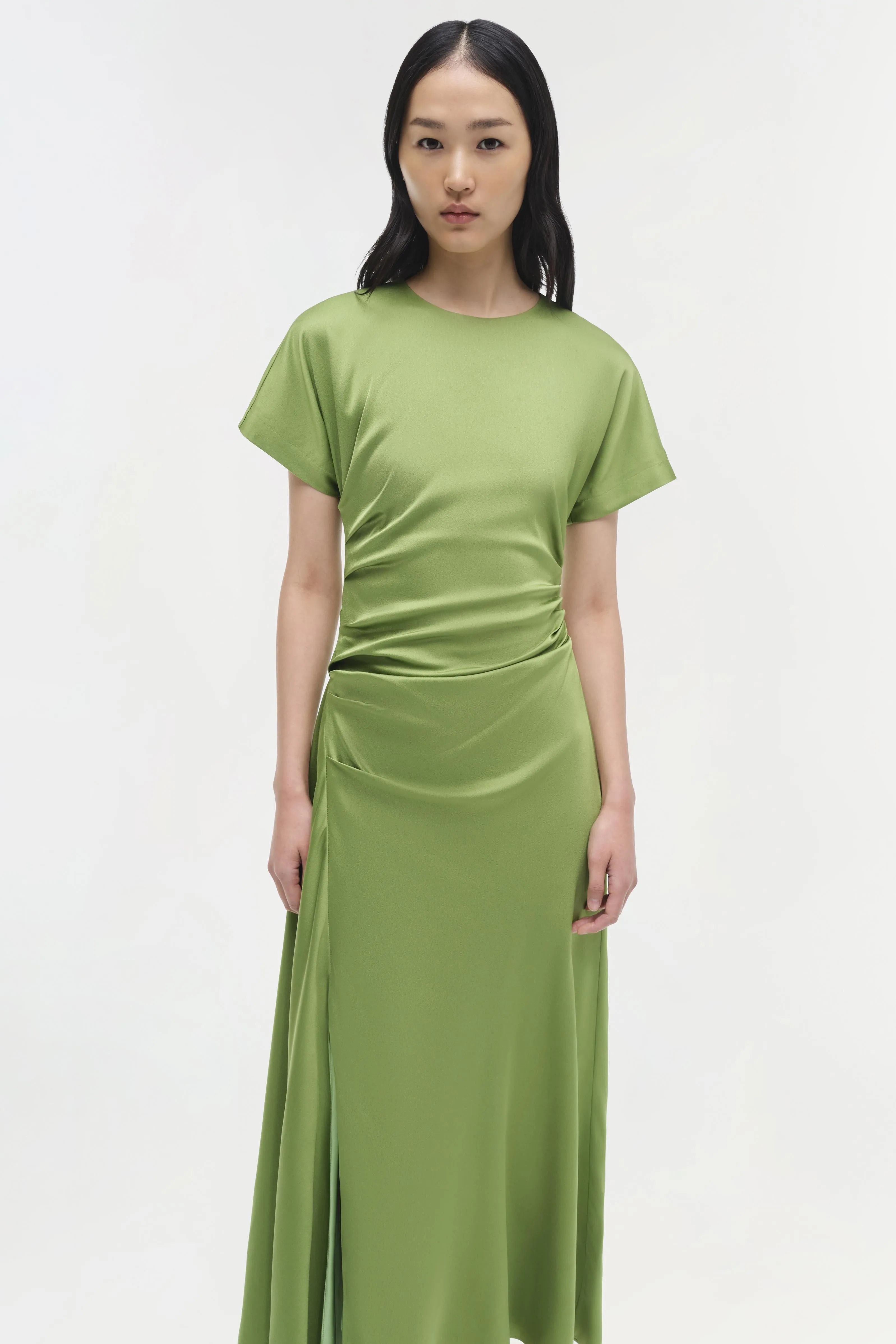 Marabella Satin Midi Dress sold by Jonathan Simkhai product image thumbnail 3