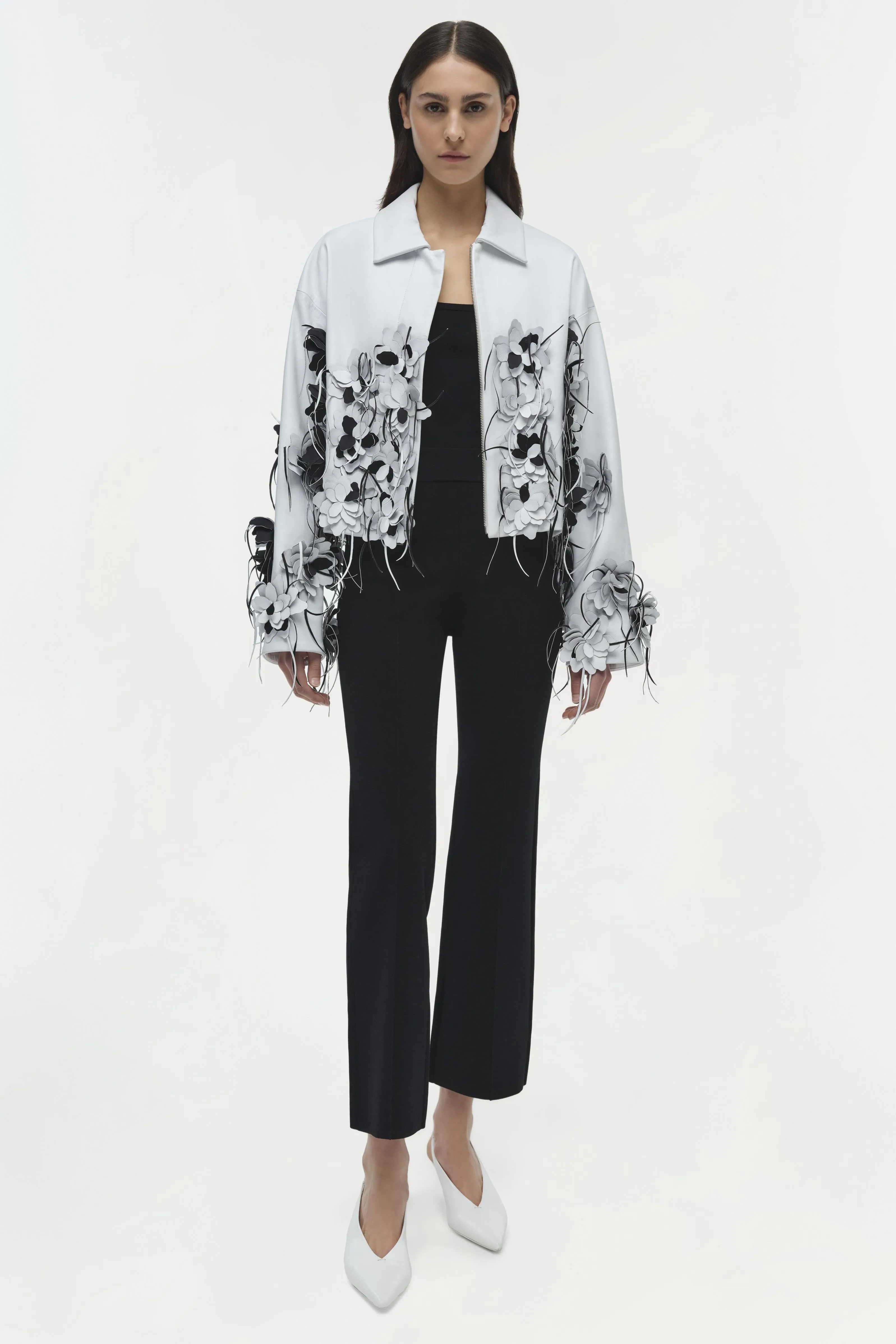 Evrin Vegan Leather Jacket sold by Jonathan Simkhai product image thumbnail 2