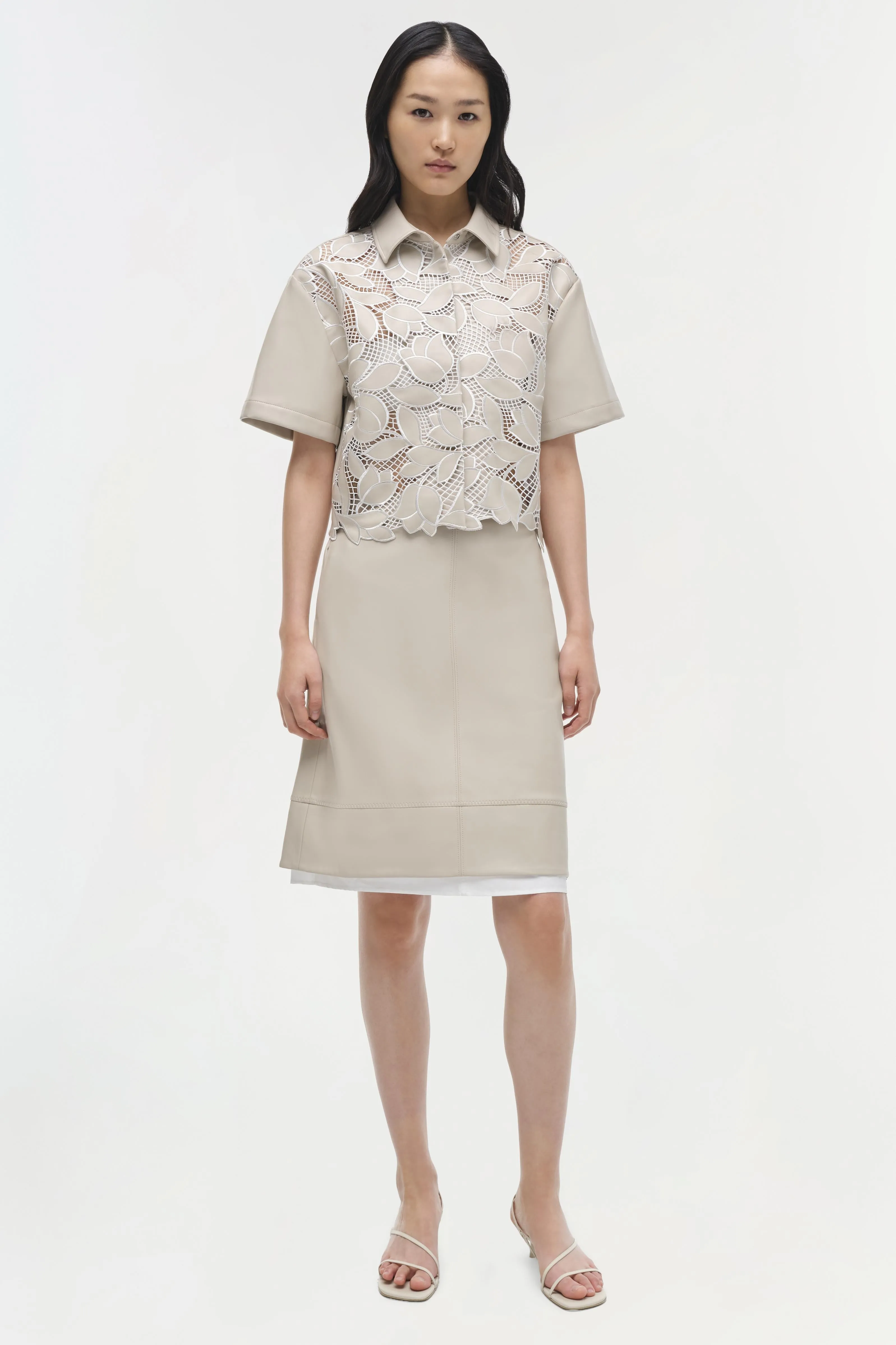 Aubria Midi Skirt sold by Jonathan Simkhai product image thumbnail 2