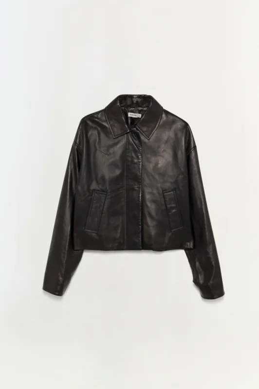 Everli Leather Jacket sold by Jonathan Simkhai