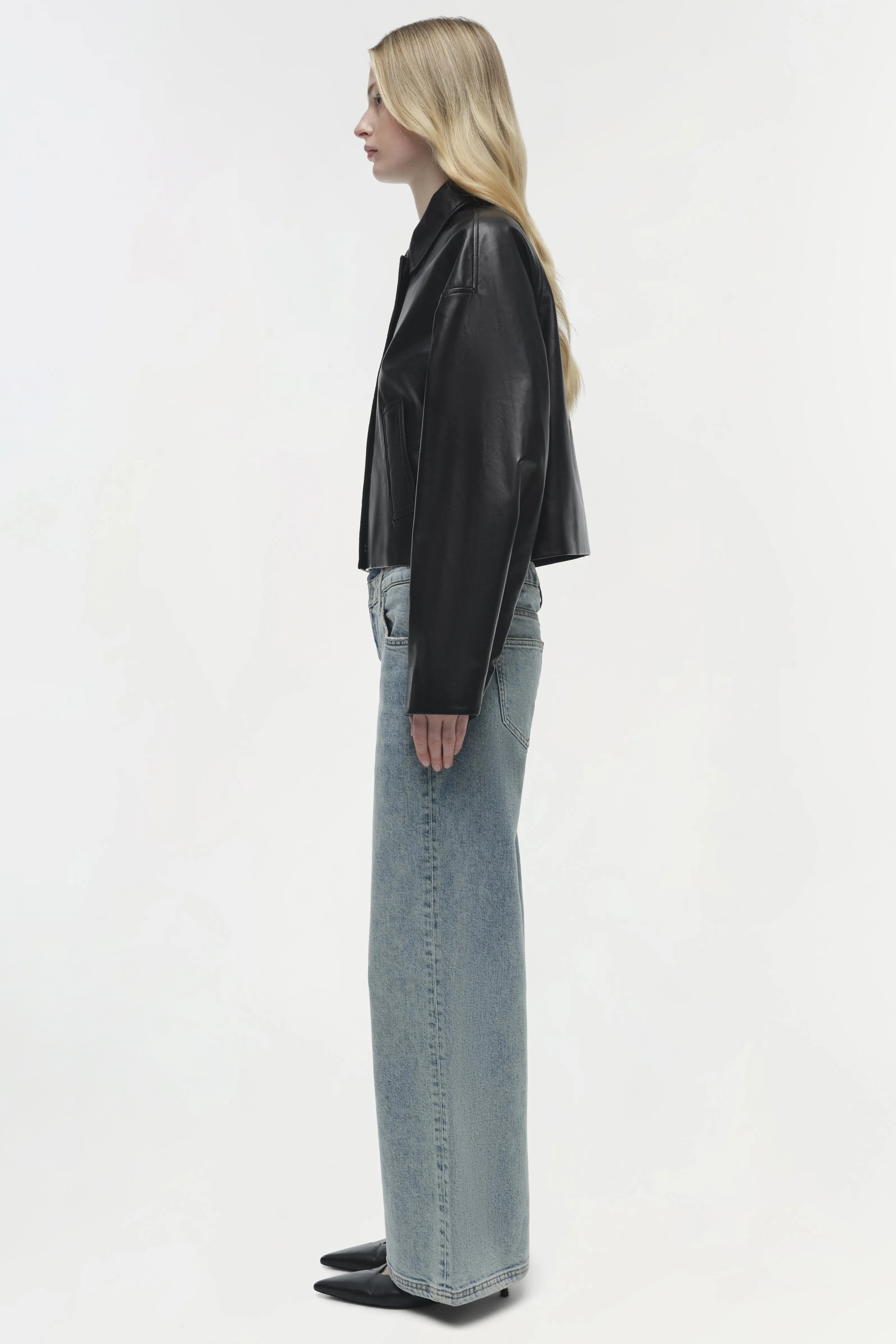 Everli Leather Jacket sold by Jonathan Simkhai product image thumbnail 5