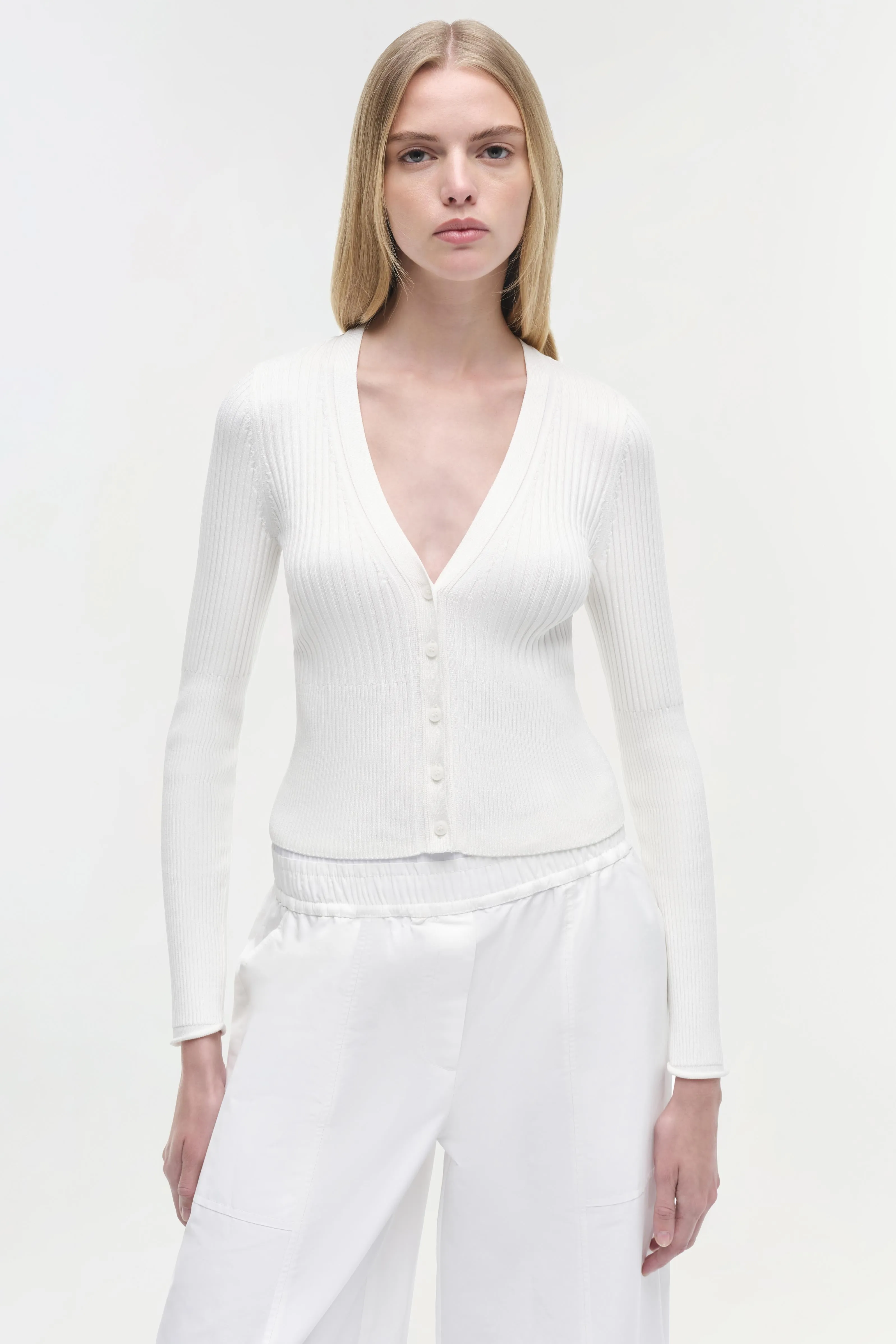 Ailany Rib Knit Cardigan sold by Jonathan Simkhai product image thumbnail 3