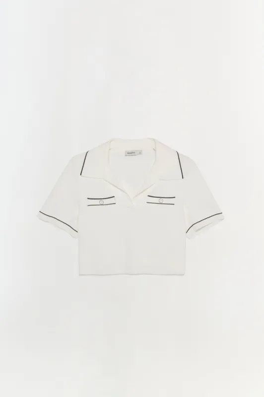 Margaret Knit Polo sold by Jonathan Simkhai