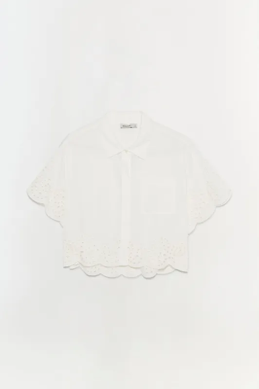 Keyla Embroidered Shirt sold by Jonathan Simkhai