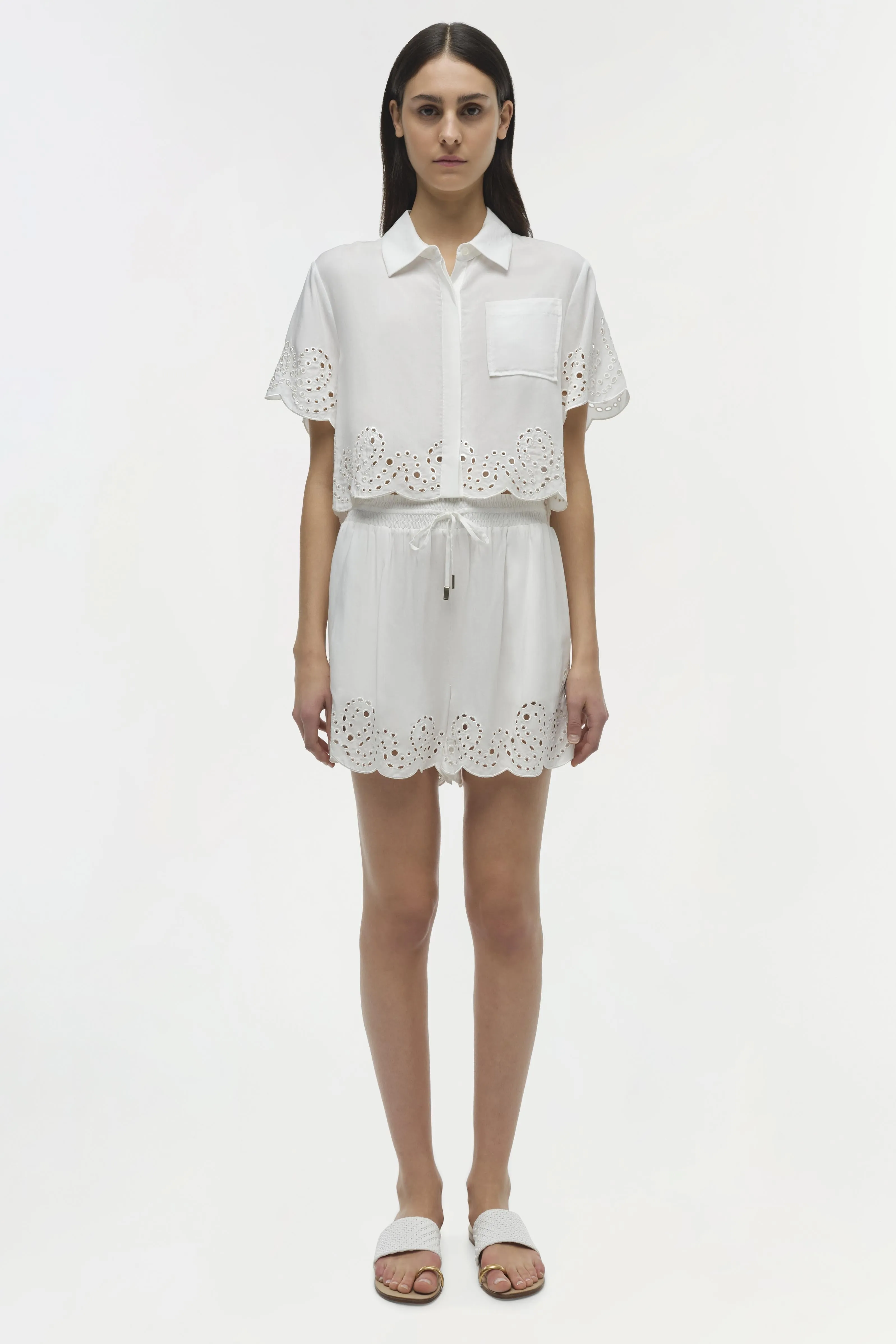 Keyla Embroidered Shirt sold by Jonathan Simkhai product image thumbnail 5