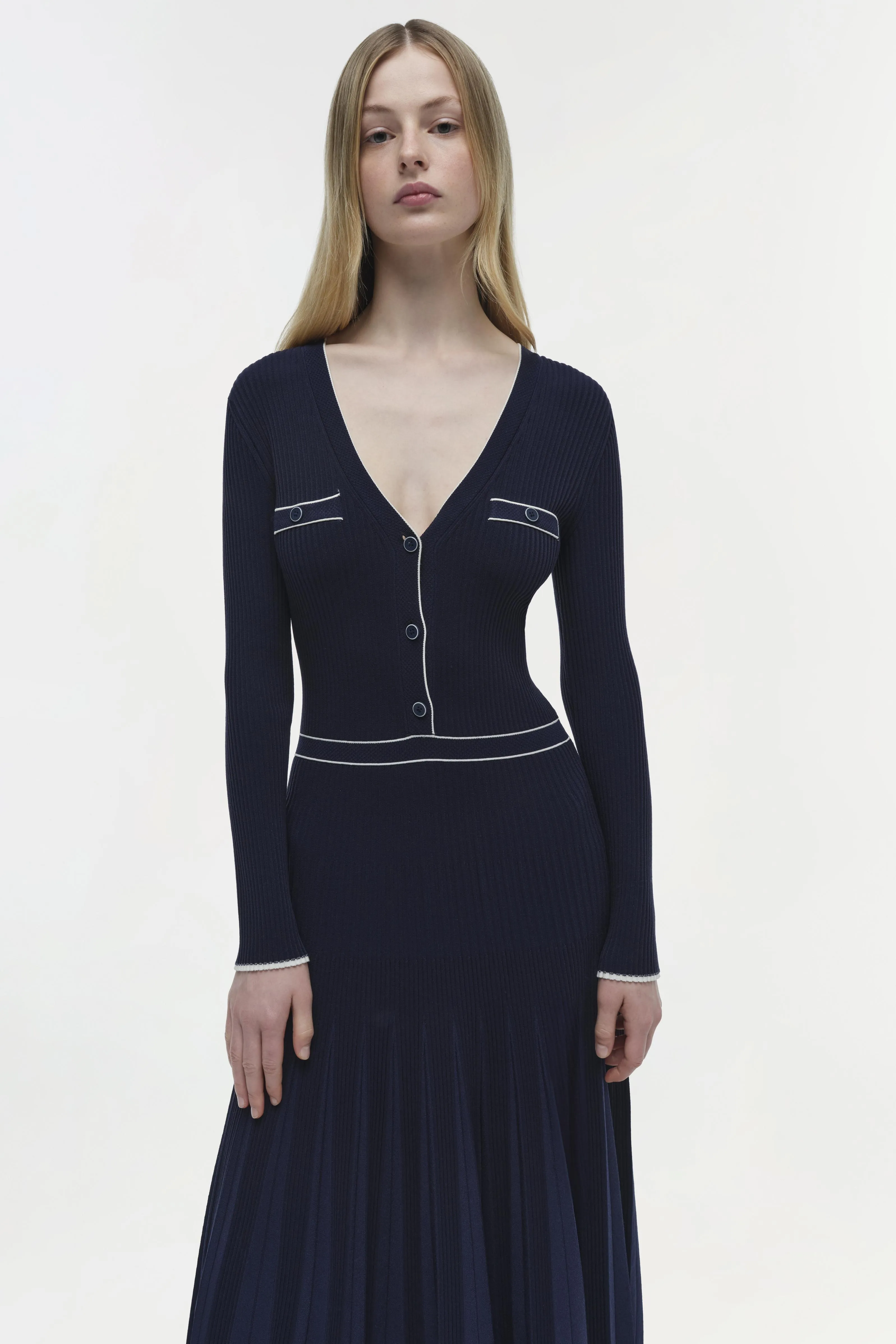 Heloisa Knit Midi Dress sold by Jonathan Simkhai product image thumbnail 3